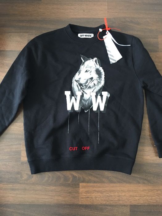 Off white wolf store crewneck