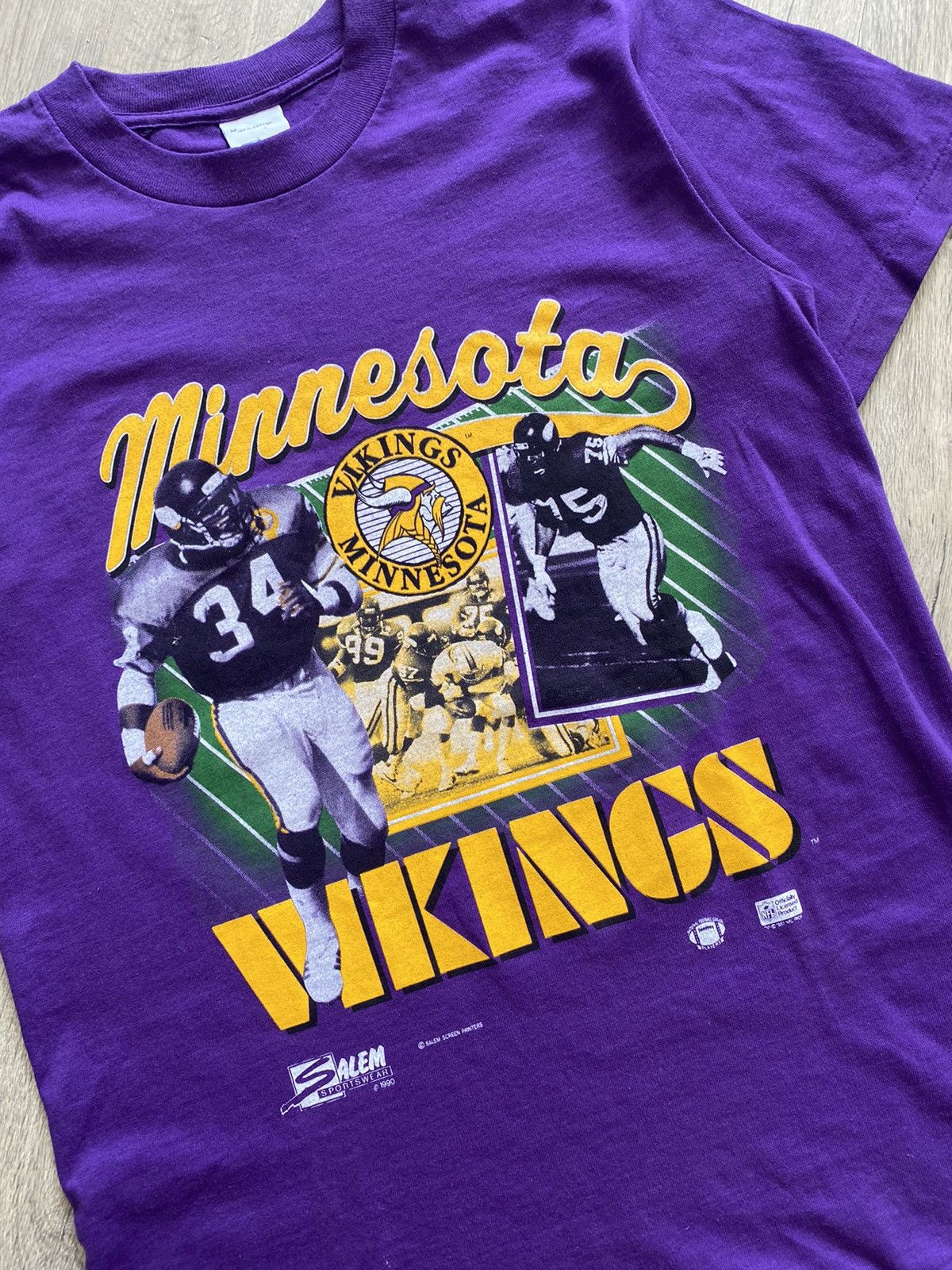 Salem Sportswear × Vintage Men’s Vintage Salem Viking Minnesota T Shirt size M Size US M / EU 48-50 / 2 - 2 Thumbnail