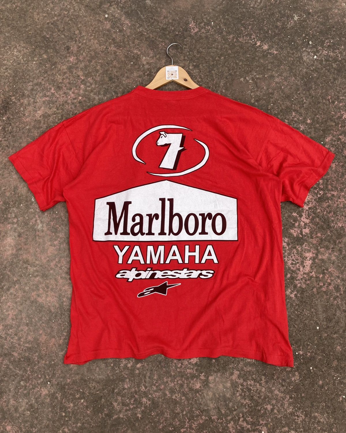 Marlboro Yamaha Tシャツ 赤 希少