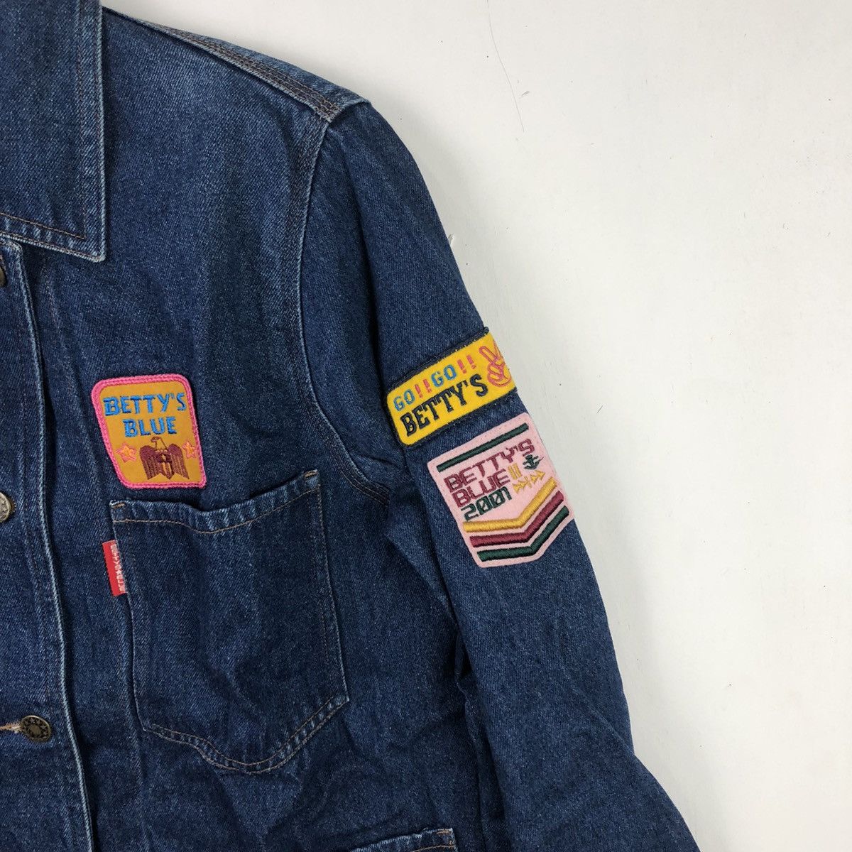 Designer × Japanese Brand × Kensho Abe Betty’s Blue Jeans Shinji Abe Denim jacket 2001 Size US S / EU 44-46 / 1 - 2 Thumbnail