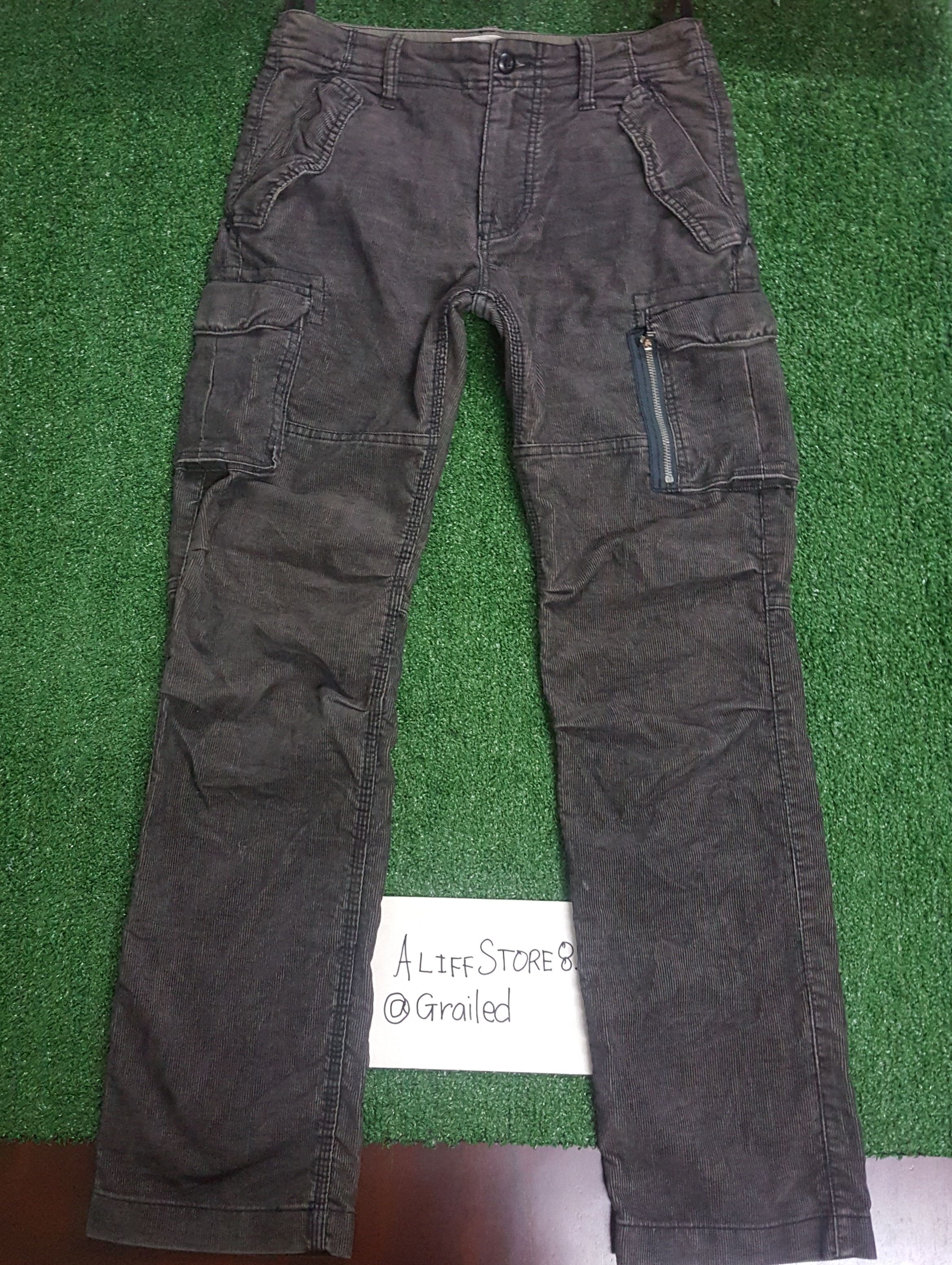 Japanese Brand 📍LastDrop📍Back Number Corduroy Cargo Pants Size US 30 / EU 46 - 1 Thumbnail