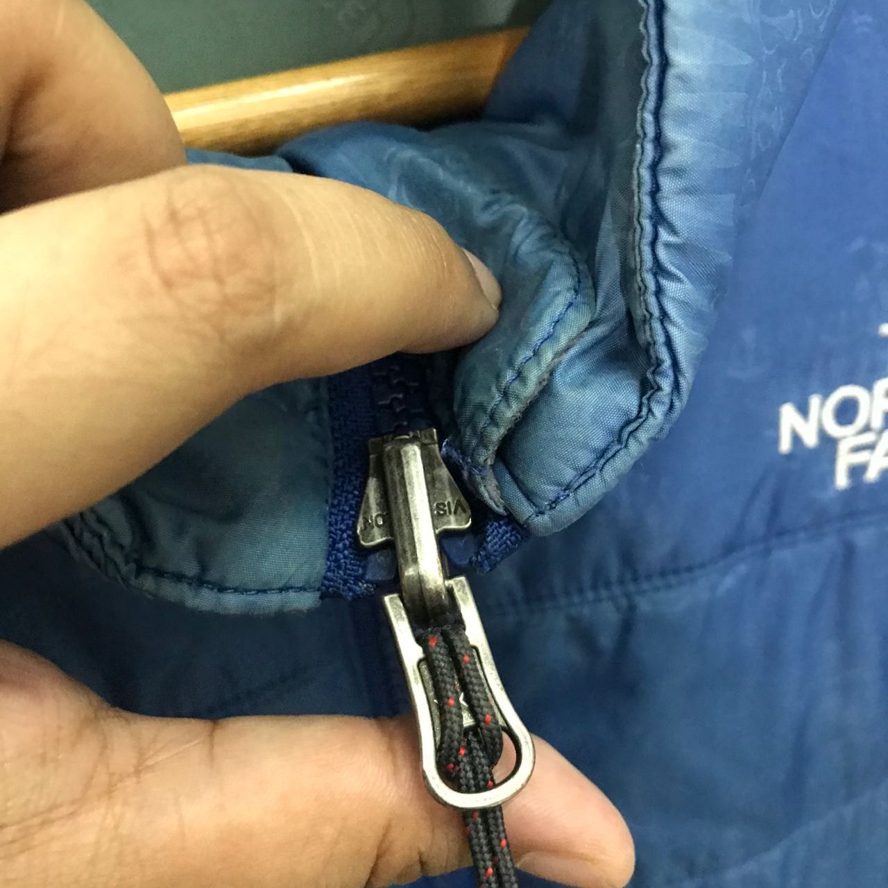 The North Face × Vintage 🔥 Vintage The North Face Full Print Puffer Blue Jacket Size US M / EU 48-50 / 2 - 3 Thumbnail