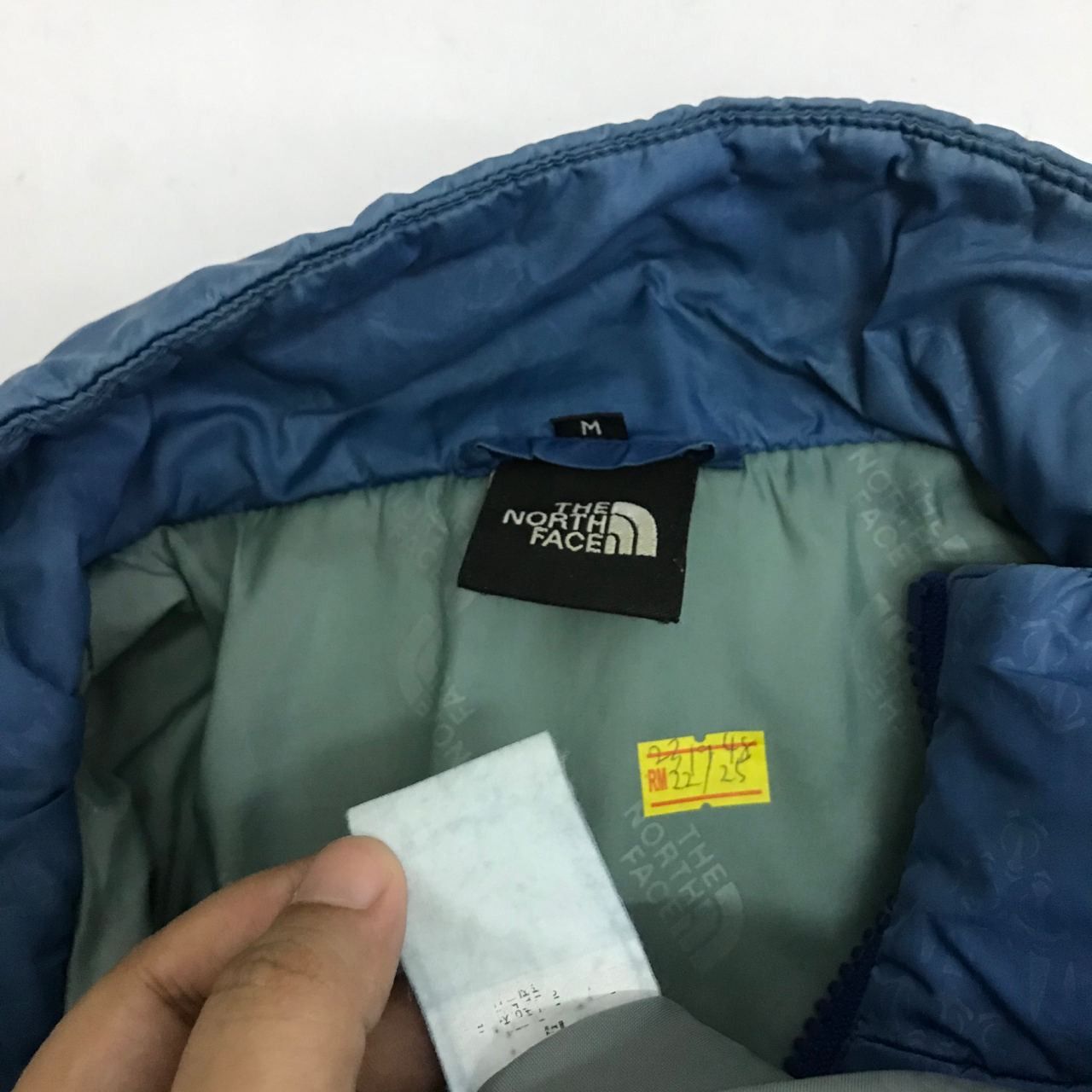 The North Face × Vintage 🔥 Vintage The North Face Full Print Puffer Blue Jacket Size US M / EU 48-50 / 2 - 8 Thumbnail