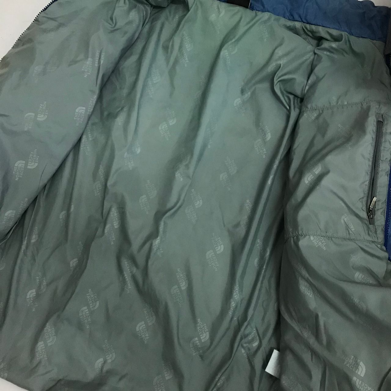 The North Face × Vintage 🔥 Vintage The North Face Full Print Puffer Blue Jacket Size US M / EU 48-50 / 2 - 7 Thumbnail