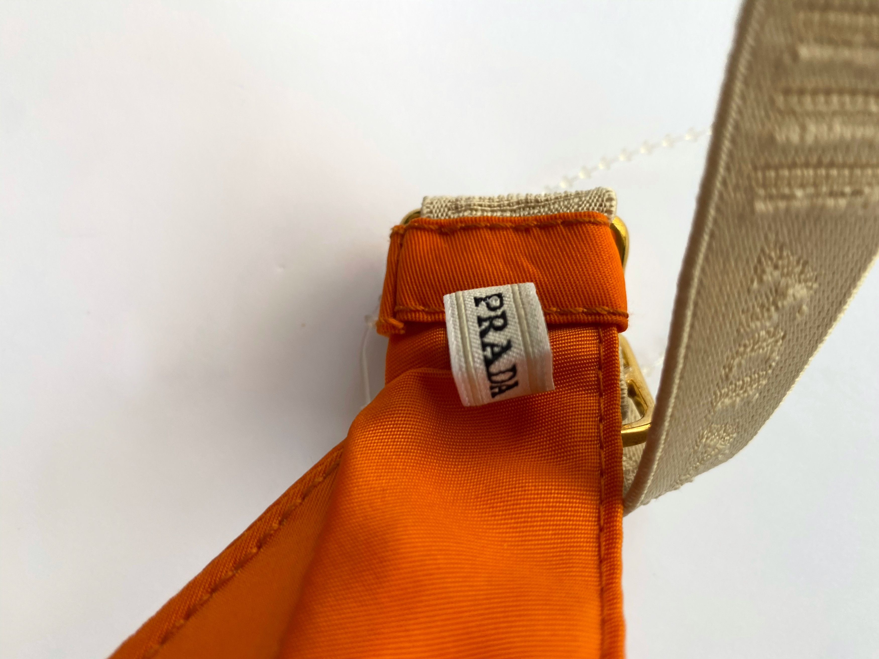 Prada Orange Prada hat nylon NEW Size ONE SIZE - 3 Thumbnail