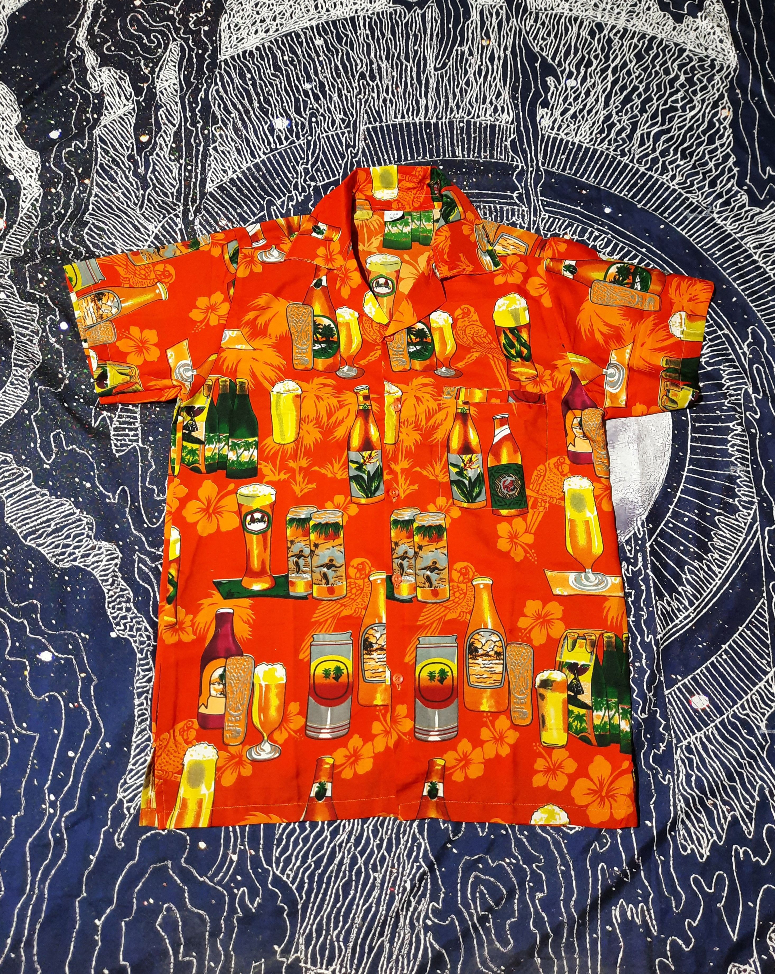 Vintage Vintage Hawaiian Style Camp Collar Floral Y2K Shirt Size US S / EU 44-46 / 1 - 1 Thumbnail