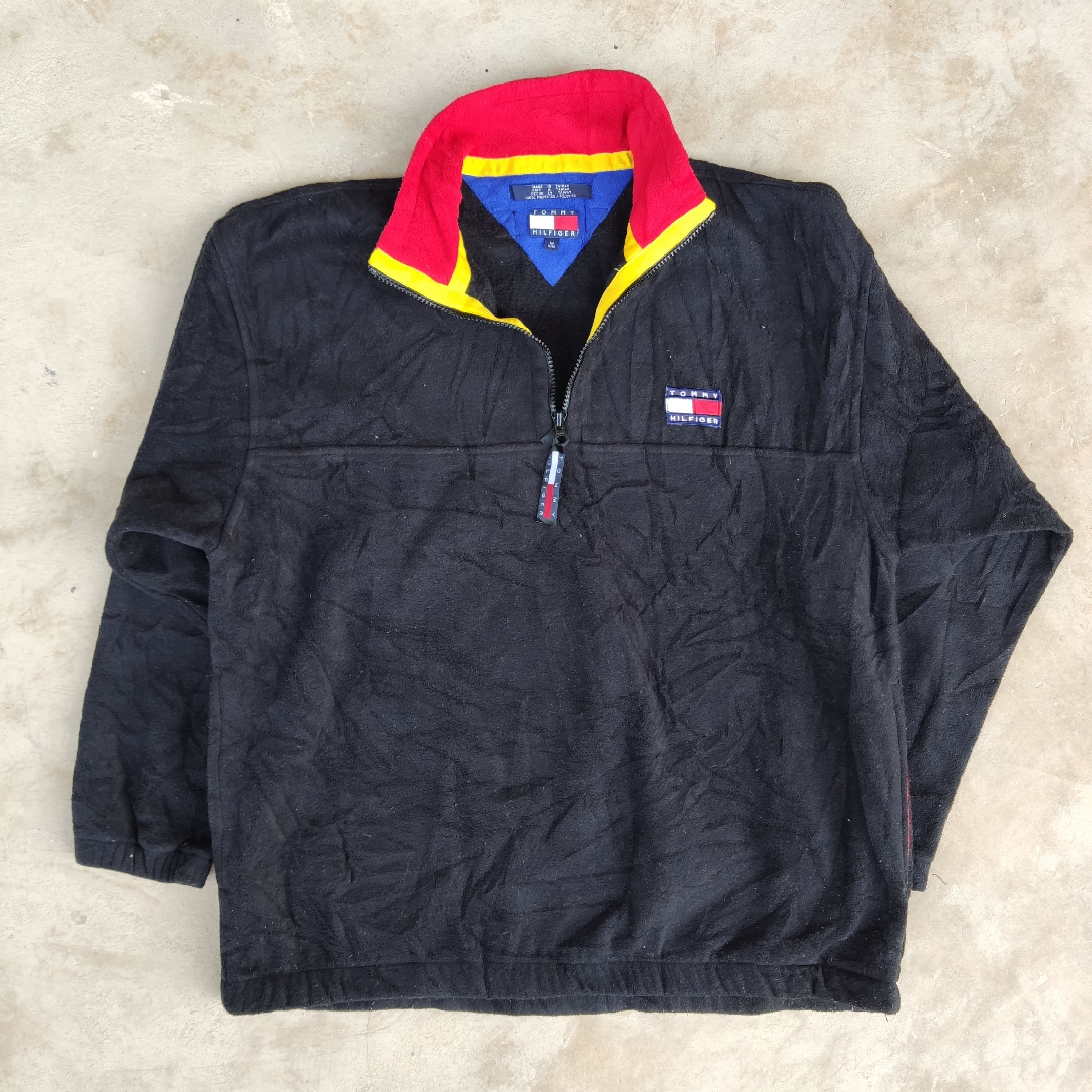 Tommy Hilfiger Very Rare Vintage VINTAGE TOMMY HILFIGER HALF ZIPPER FLEECE JUMPER Grailed