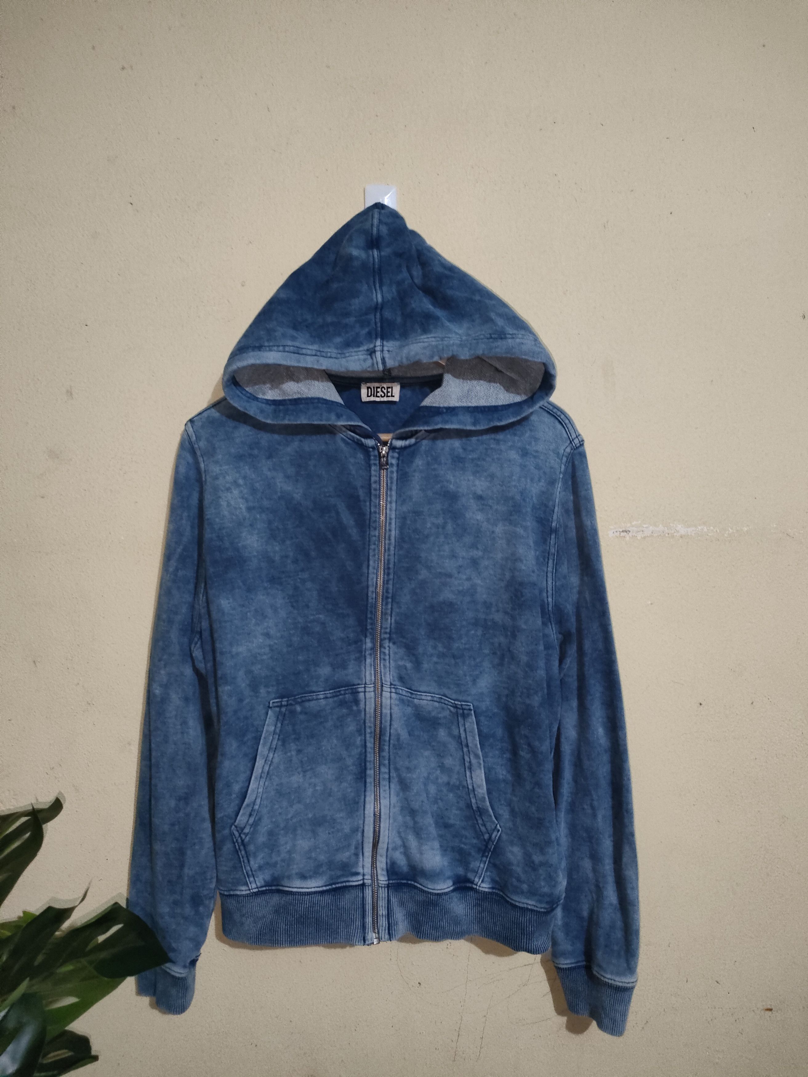 Diesel Acid Wash Zipper Hoodie