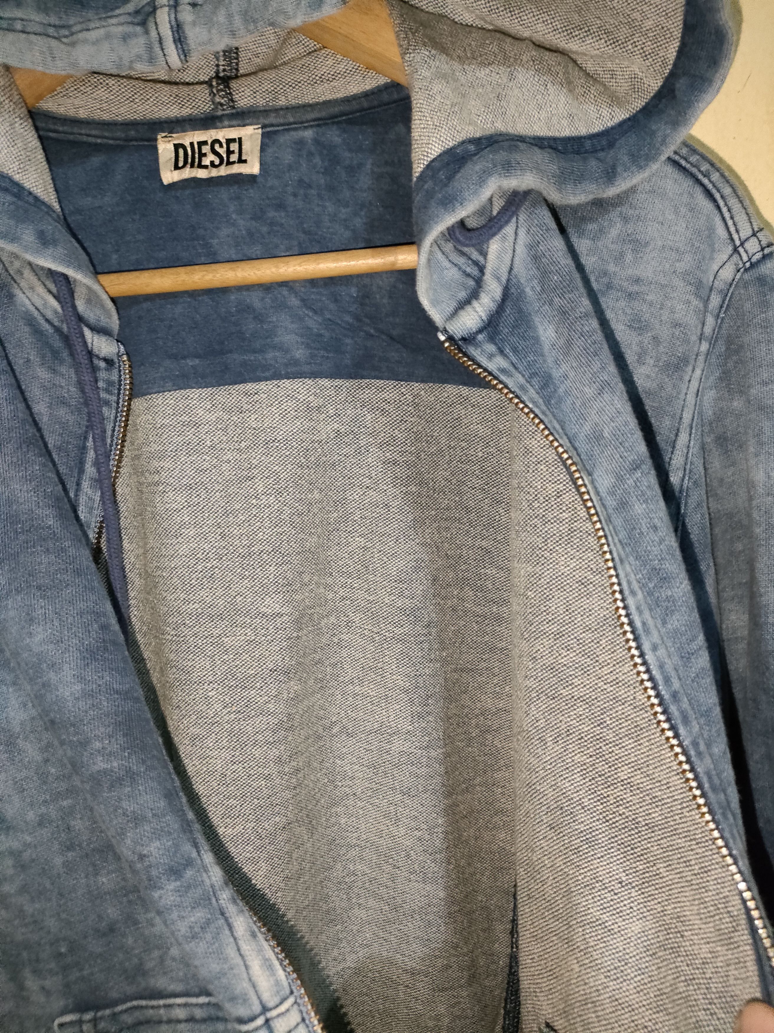 Diesel Diesel Acid Wash Zipper Hoodie Size US S / EU 44-46 / 1 - 5 Thumbnail