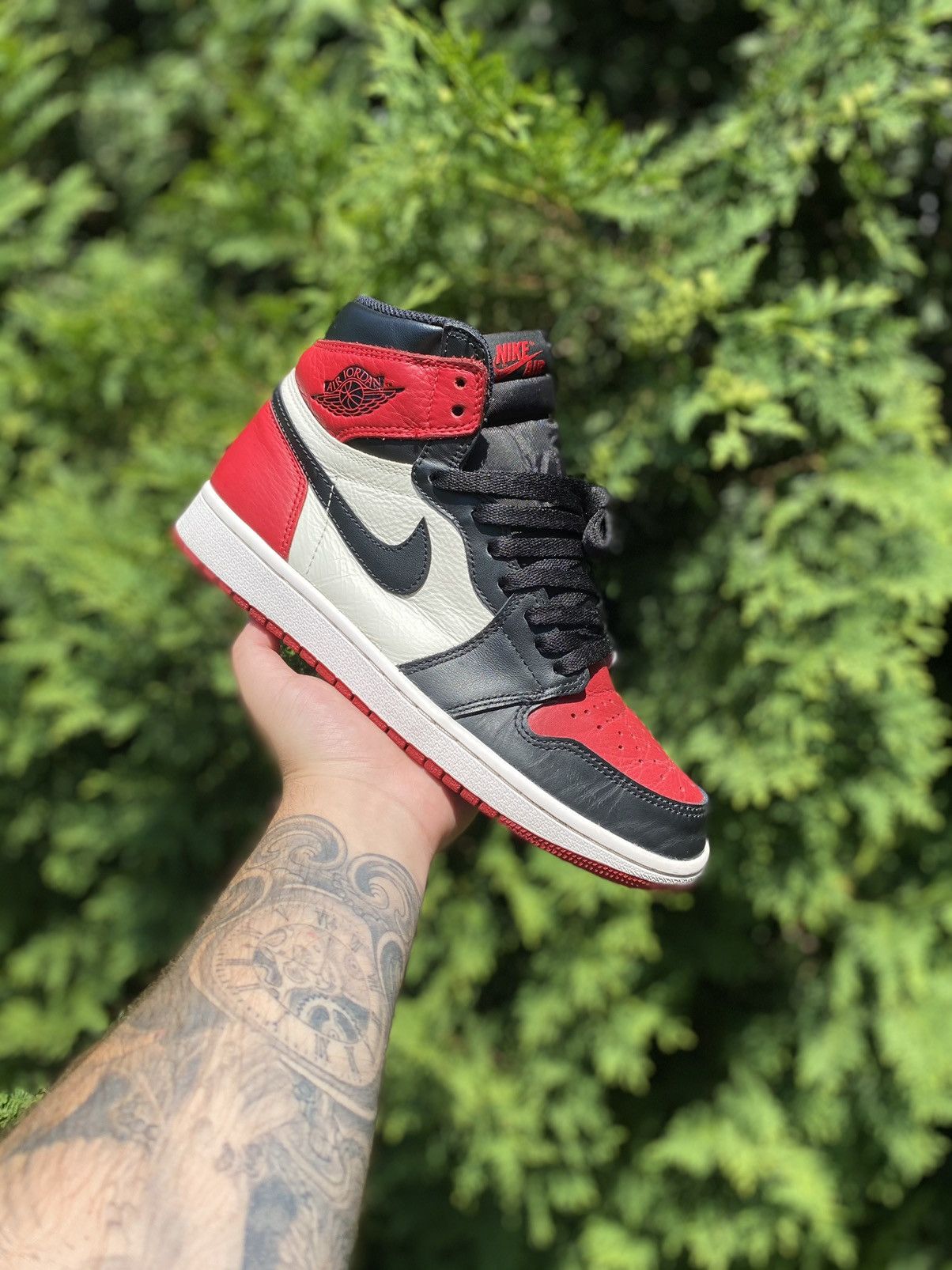 Nike Air Jordan Retro High OG Bred Toe 2018 Size