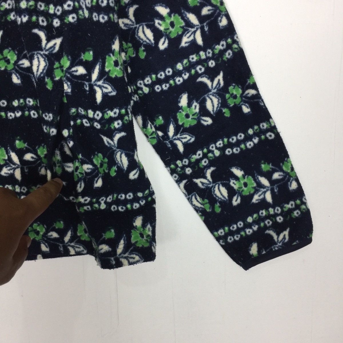 Japanese Brand × Uniqlo Uniqlo Fleece Floral Wool Jacket Size US XL / EU 56 / 4 - 6 Thumbnail
