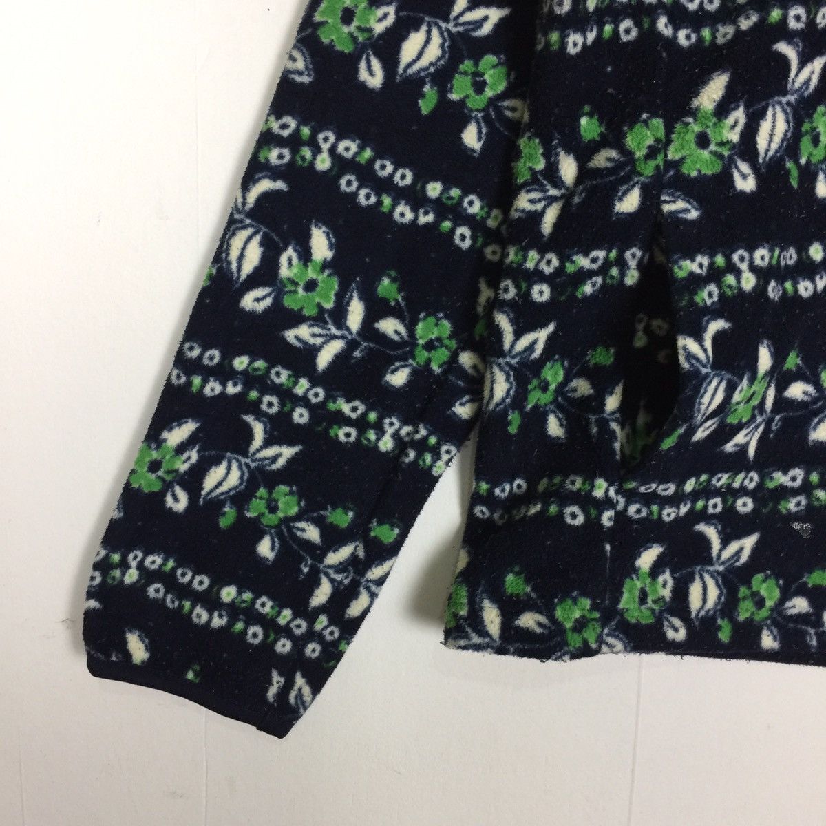 Japanese Brand × Uniqlo Uniqlo Fleece Floral Wool Jacket Size US XL / EU 56 / 4 - 5 Thumbnail
