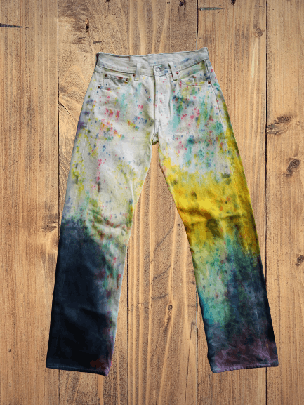 Levi's Vintage Clothing Vintage levis 501 custom made tye dye Size US 29 - 1 Thumbnail