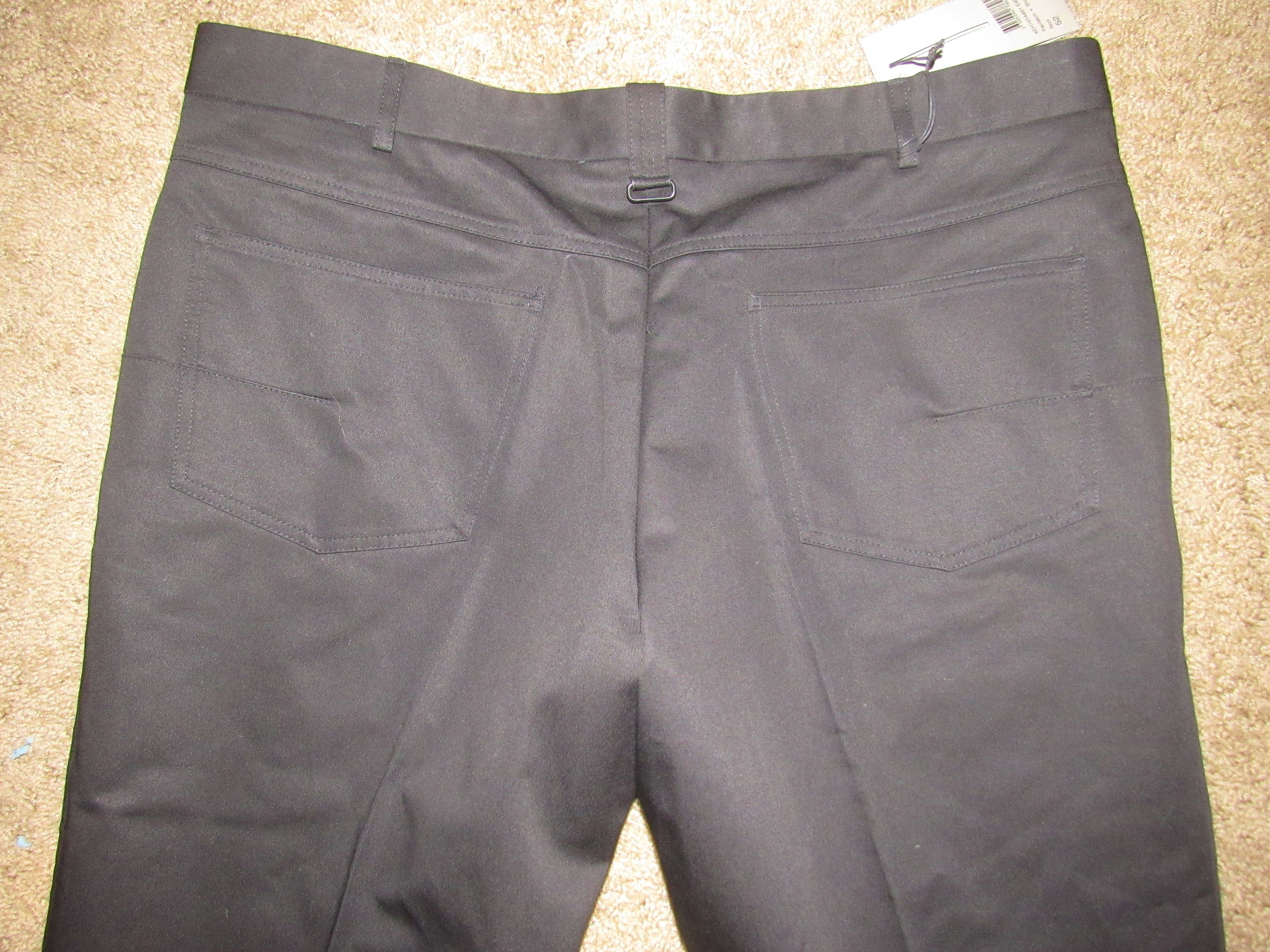 Dior × Hedi Slimane RARE DIOR HOMME SLIMANE ERA TROUSER W / LEATHER Size US 36 / EU 52 - 6 Thumbnail