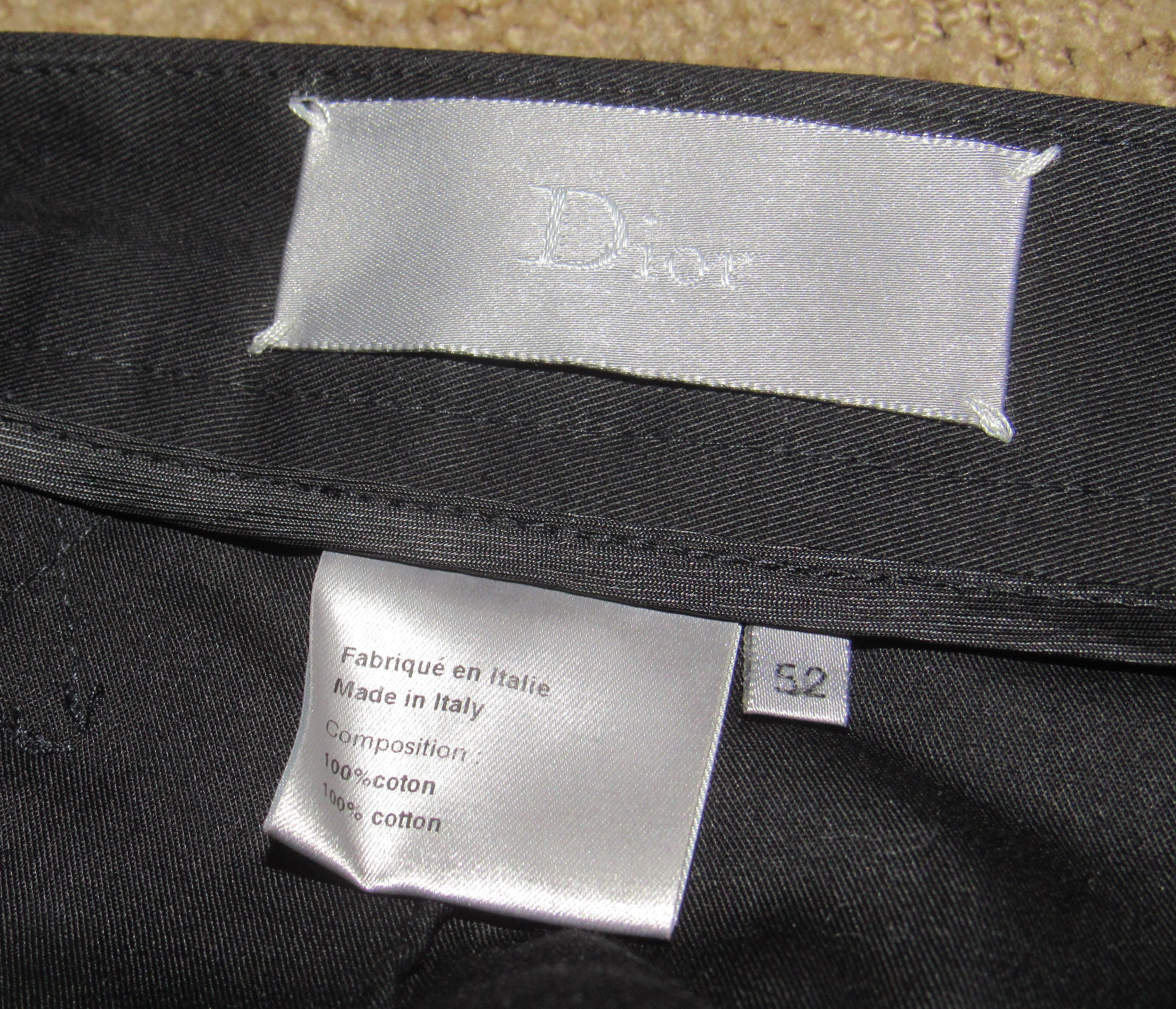 Dior × Hedi Slimane RARE DIOR HOMME SLIMANE ERA TROUSER W / LEATHER Size US 36 / EU 52 - 3 Thumbnail