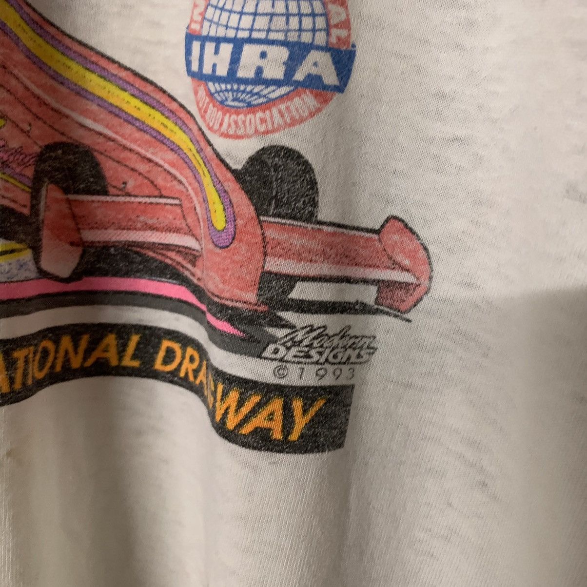 Vintage 1993 winter nationals Carolina dragway leather jacket boots Size US XL / EU 56 / 4 - 5 Thumbnail