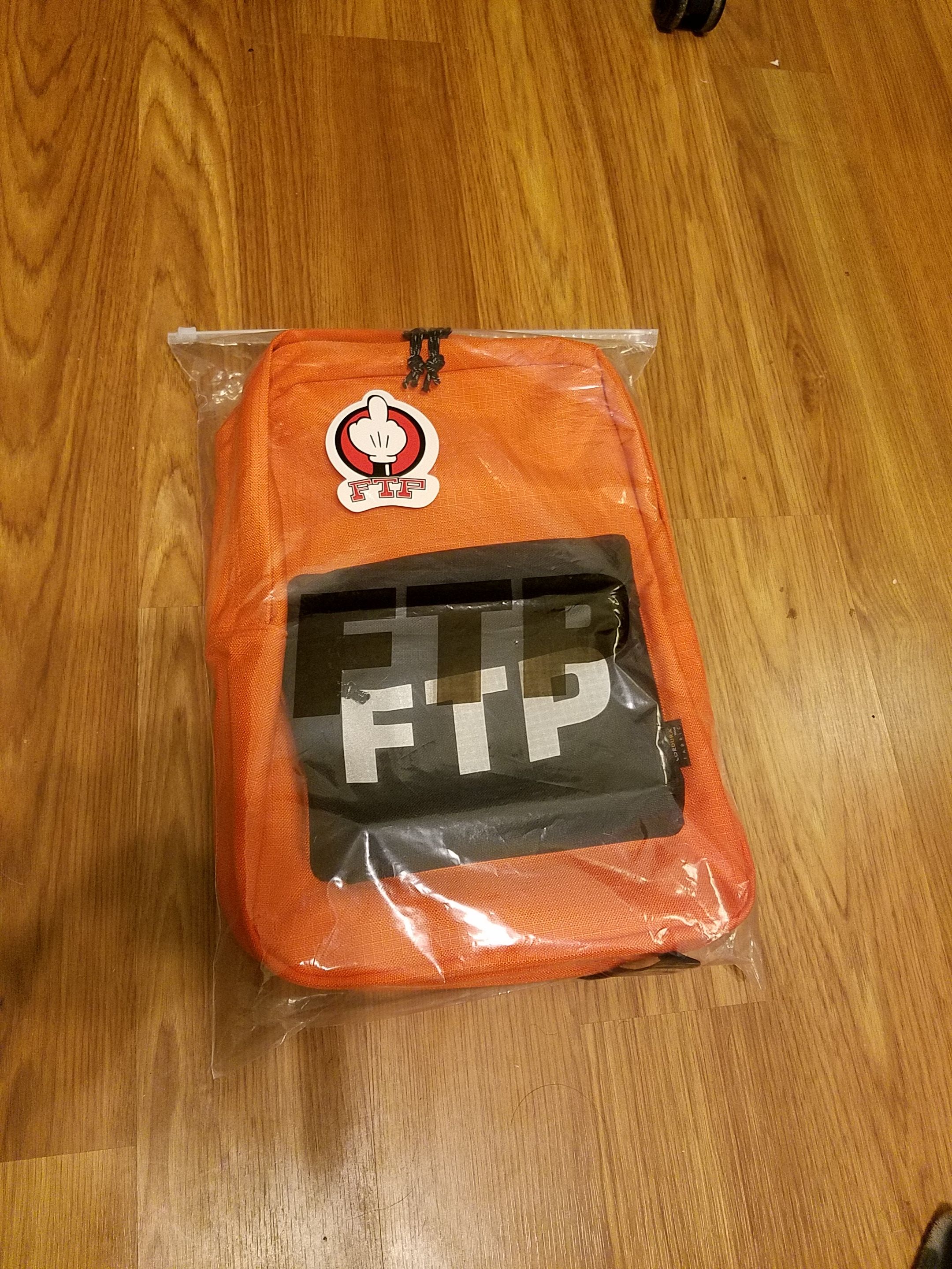 Fuck The Population New Orange Condura Reflective 3M FTP Backpack Size ONE SIZE - 1 Preview