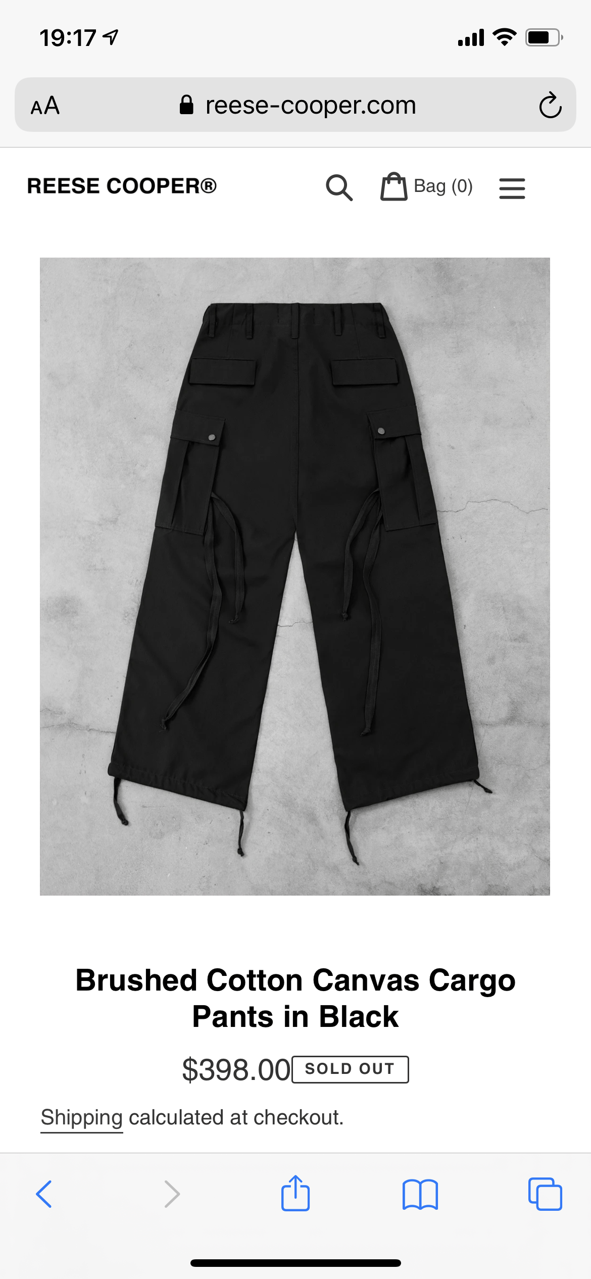 Reese Cooper Brushed Cotton Canvas Cargo Pants Size US 28 / EU 44 - 2 Thumbnail