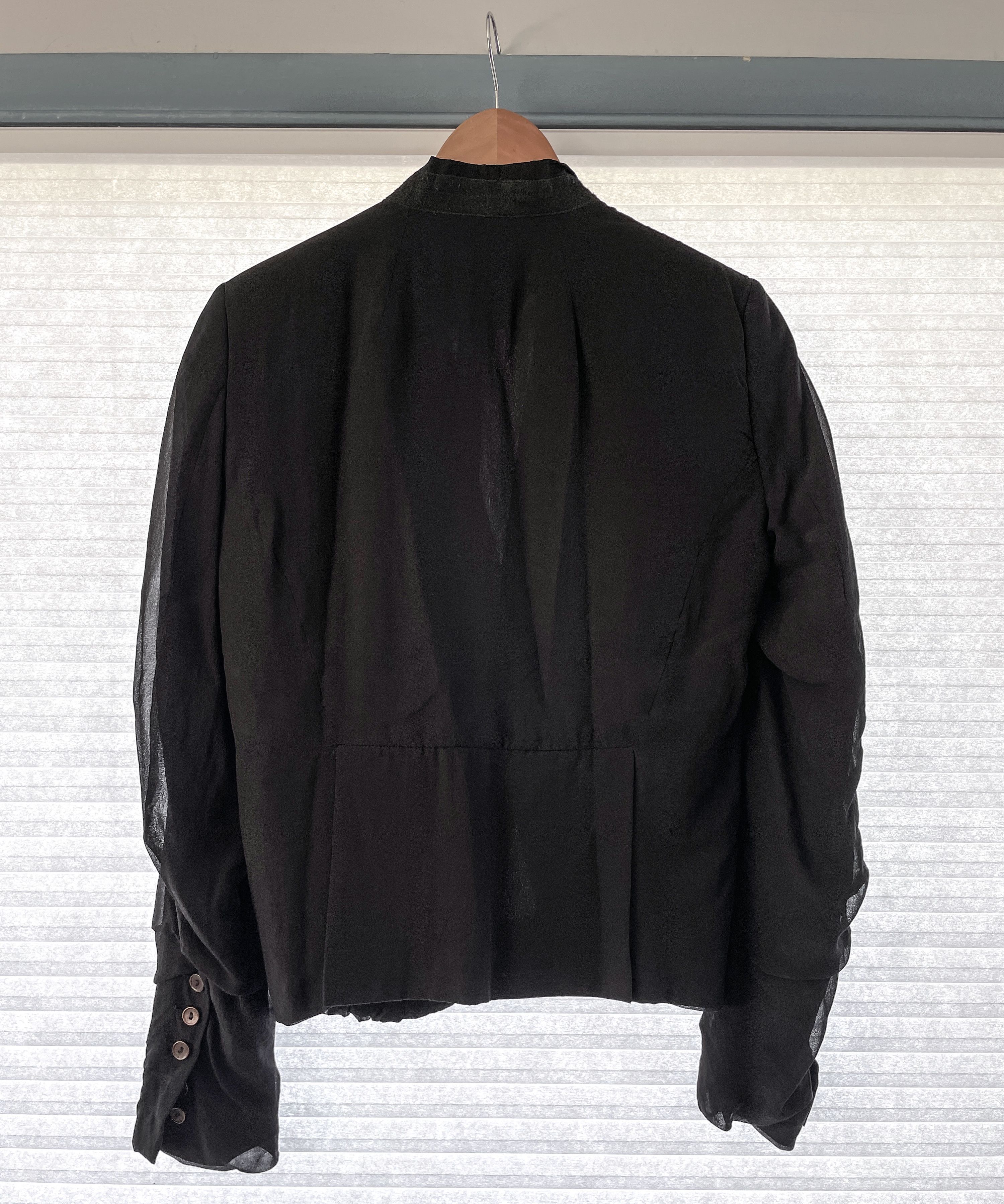 Rick Owens SS12 NASKA SHORT CROPPED SILK BLAZER Size 50R - 6 Thumbnail