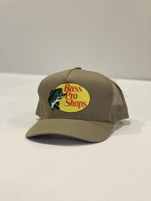 Vintage BASS PRO SHOP TRUCKER HAT TAN OS