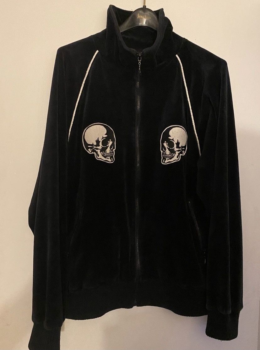 Number (N)ine Number nine skull velour jacket | Grailed