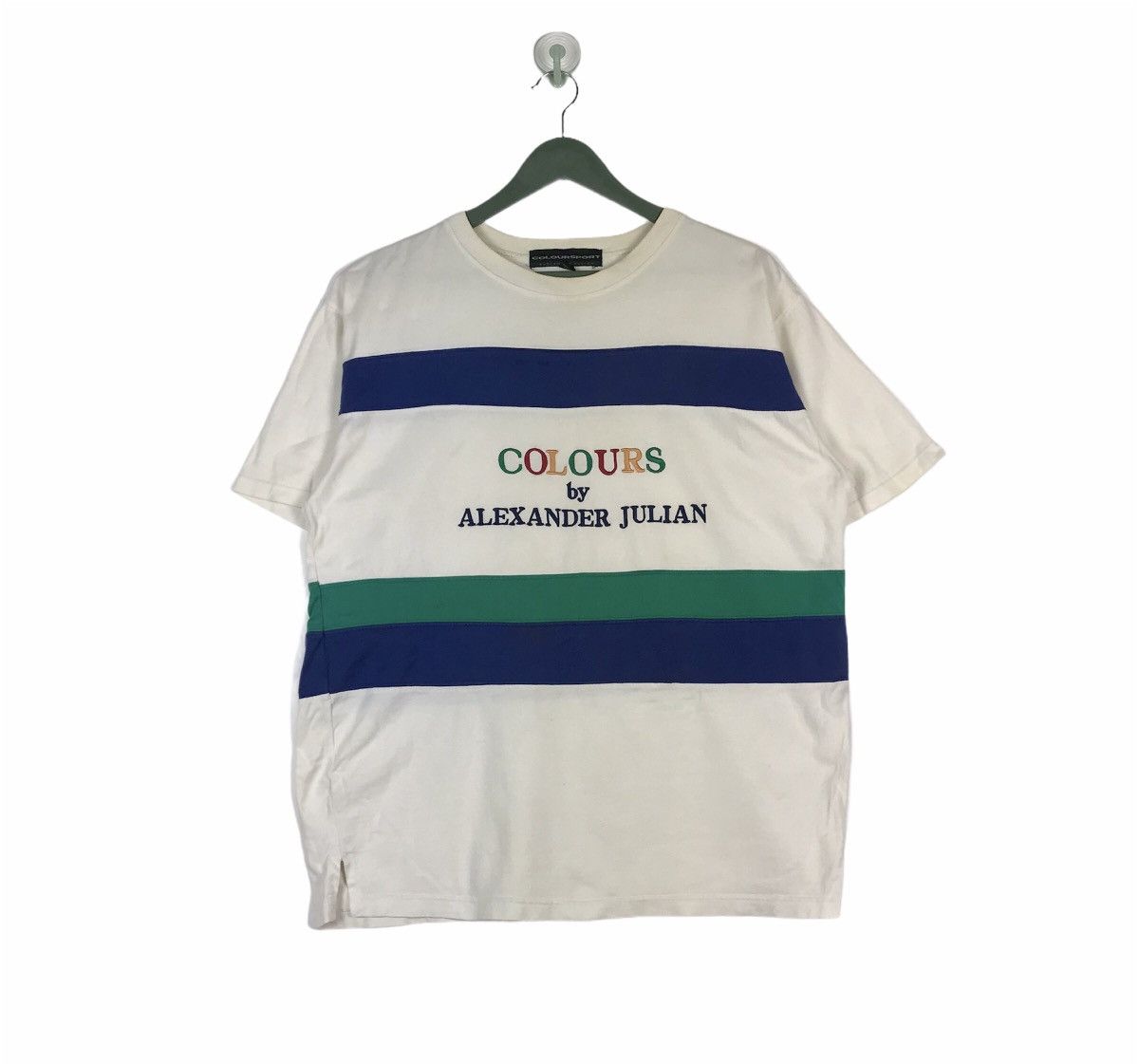 Vtg 90s Colours by Alexander Julians color block shirt