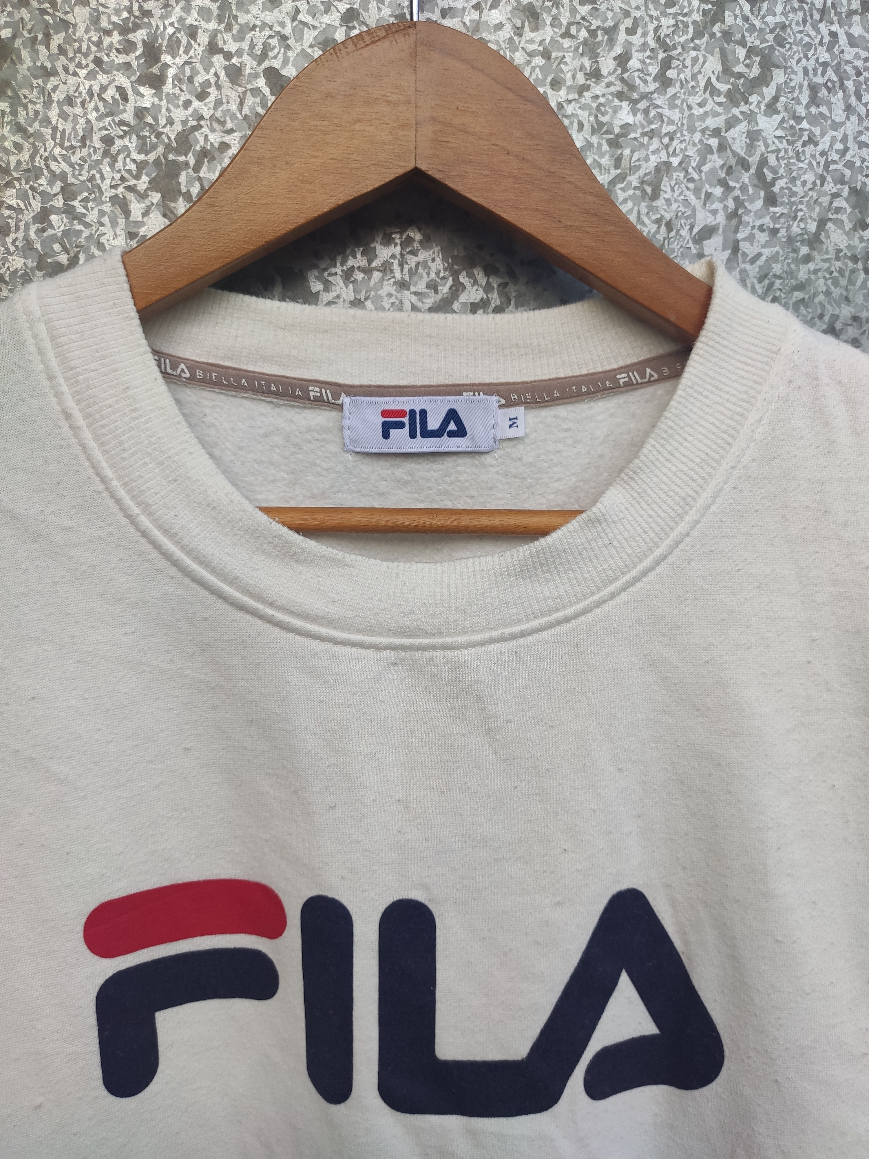 Fila 🔥 Vintage 90s Vintage Fila sweatshirt big logo Size US M / EU 48-50 / 2 - 2 Thumbnail