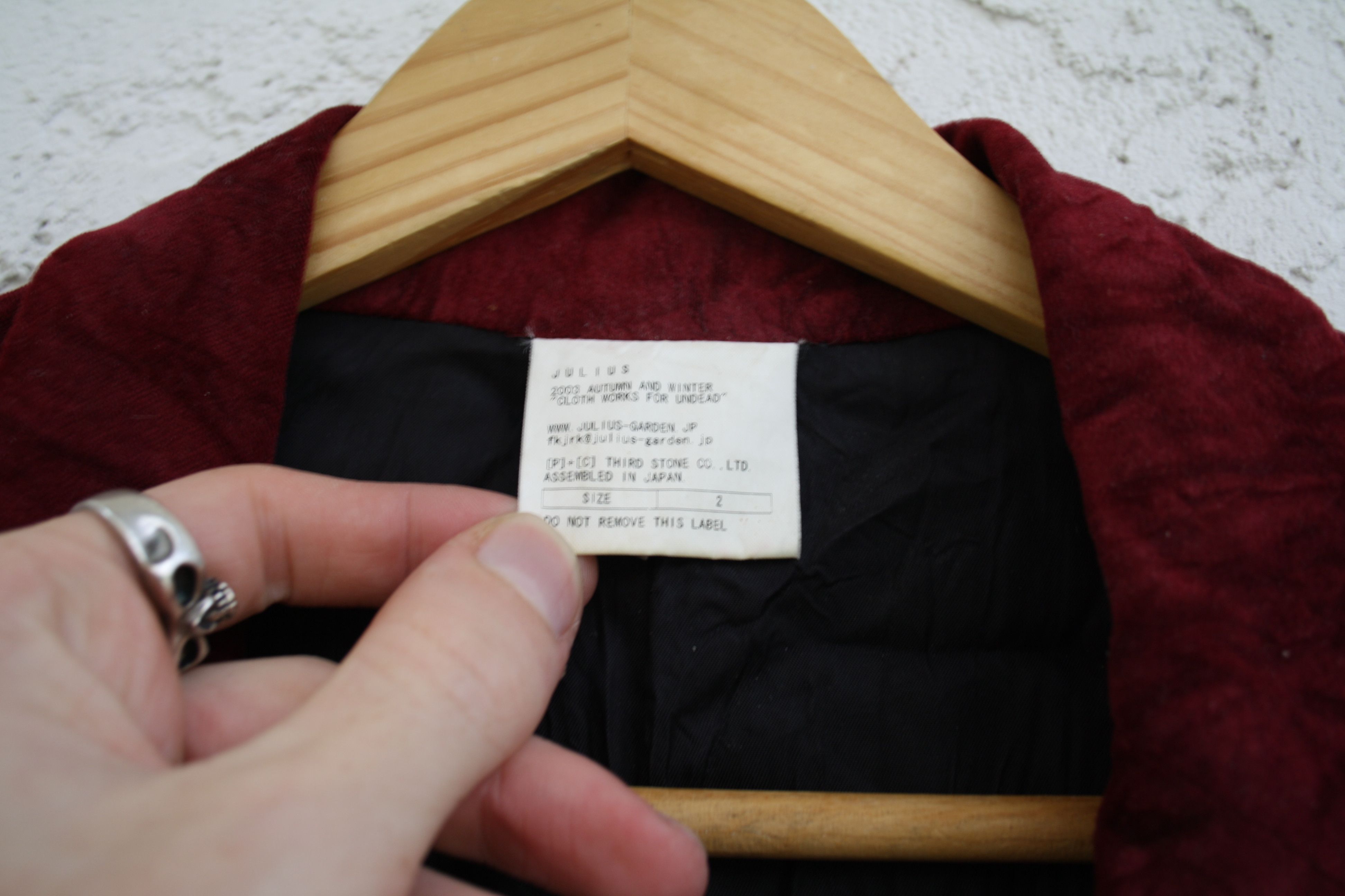 Julius AW03 Crushed Velvet Blazer Size US L / EU 52-54 / 3 - 2 Thumbnail