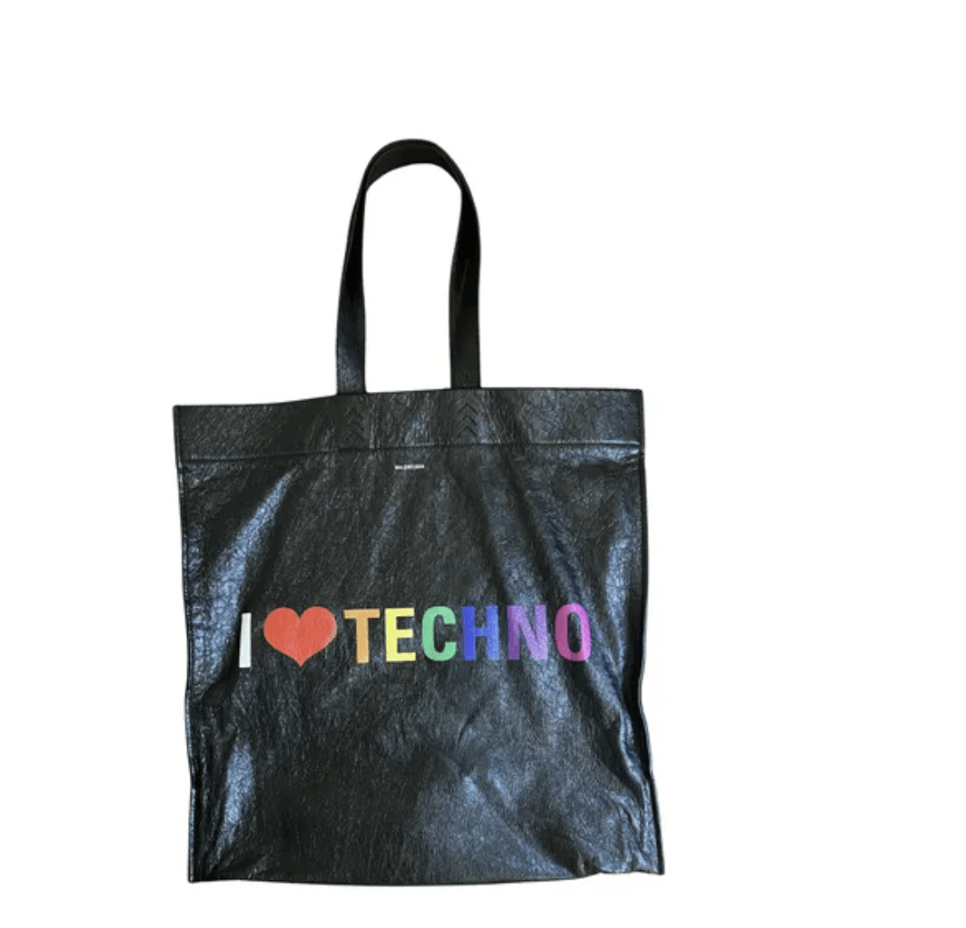 Balenciaga balenciaga i love techno tote | Grailed