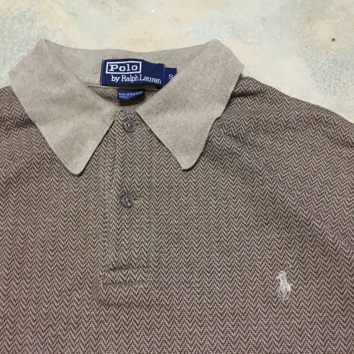 Polo Ralph Lauren Vtg Polo Ralph Lauren Long Sleeve Collar Tee Size US S / EU 44-46 / 1 - 2 Thumbnail