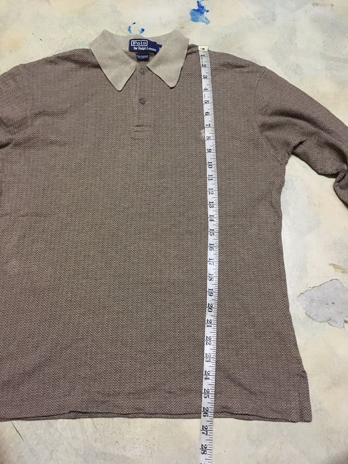 Polo Ralph Lauren Vtg Polo Ralph Lauren Long Sleeve Collar Tee Size US S / EU 44-46 / 1 - 8 Thumbnail