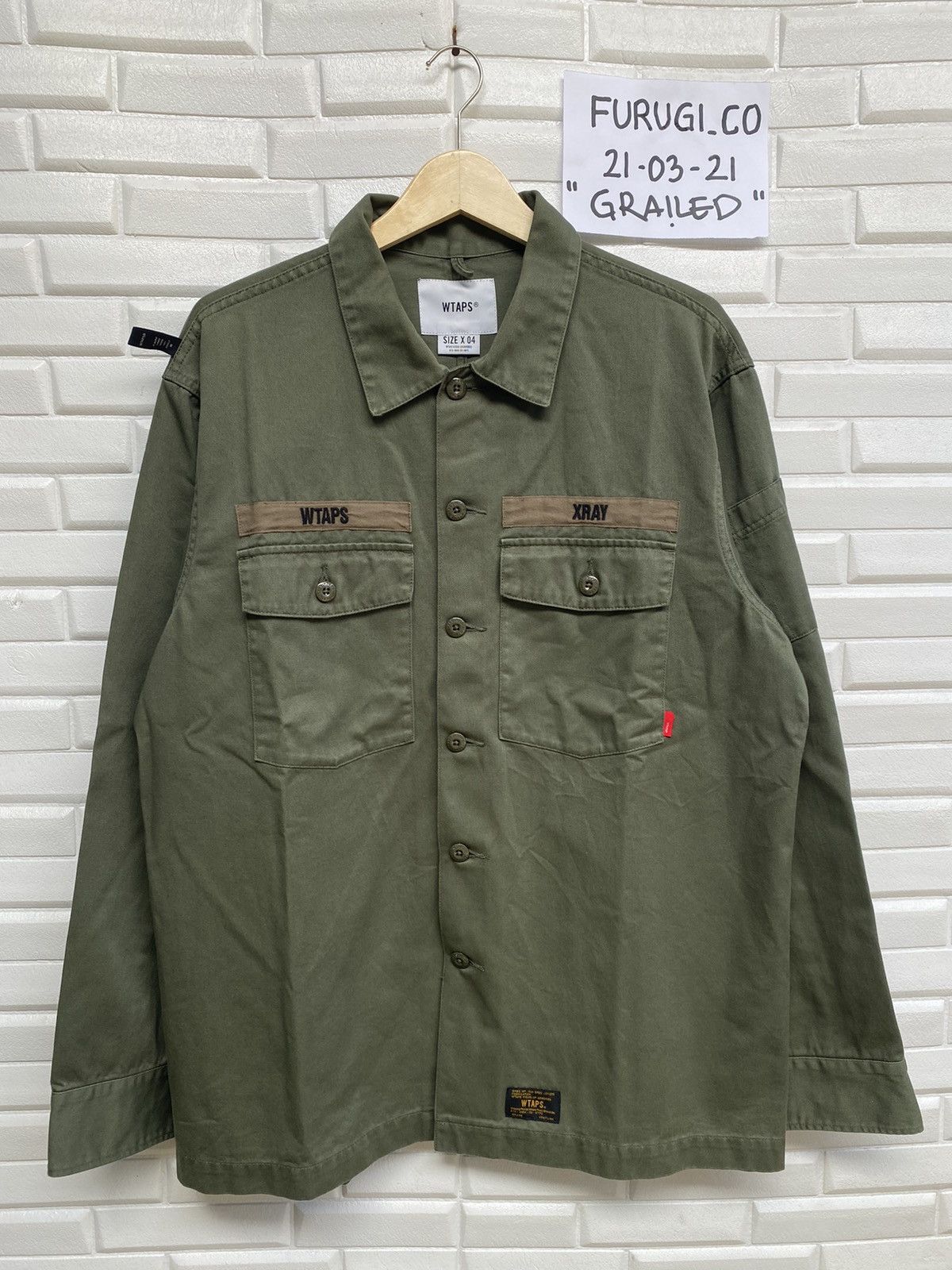 Wtaps WTAPS BUDS LS 01 SHIRT COTTON TWILL 17AW - XRAY | Grailed