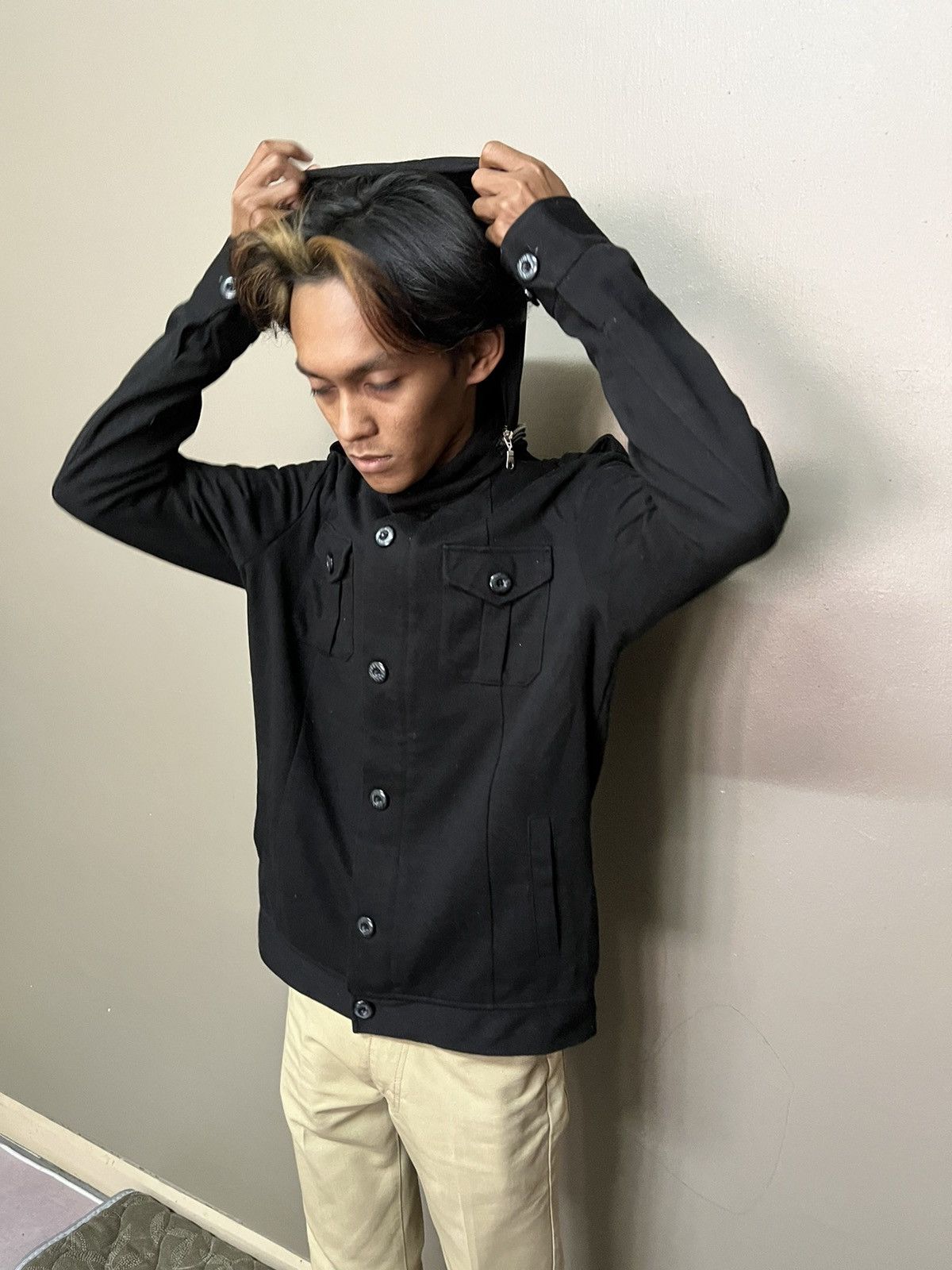 Japanese Brand Japanese Brand Rush Hour Black Jacket Hooded Size US L / EU 52-54 / 3 - 17 Thumbnail