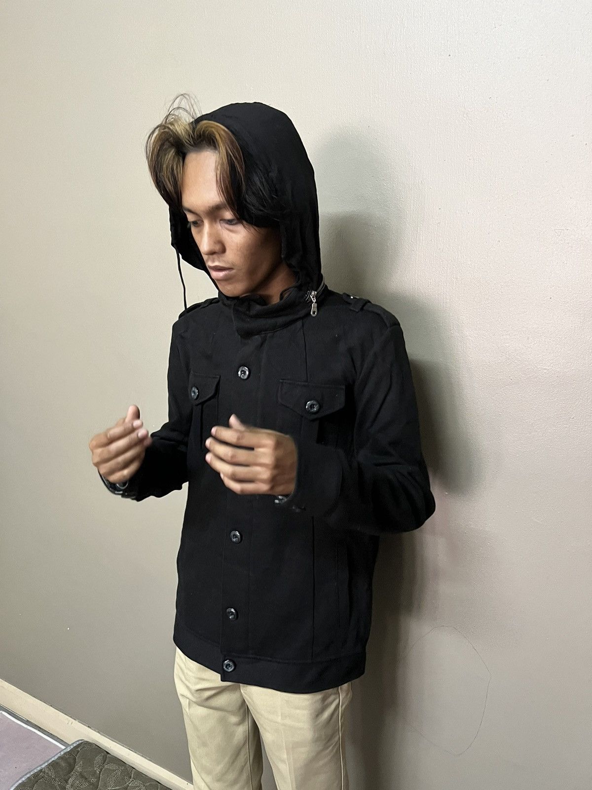 Japanese Brand Japanese Brand Rush Hour Black Jacket Hooded Size US L / EU 52-54 / 3 - 18 Thumbnail