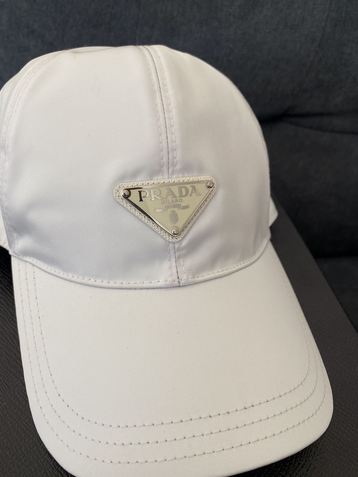 通販生活 ファッション Prada Grailed | Cap/Hat White Nylon Prada 帽子
