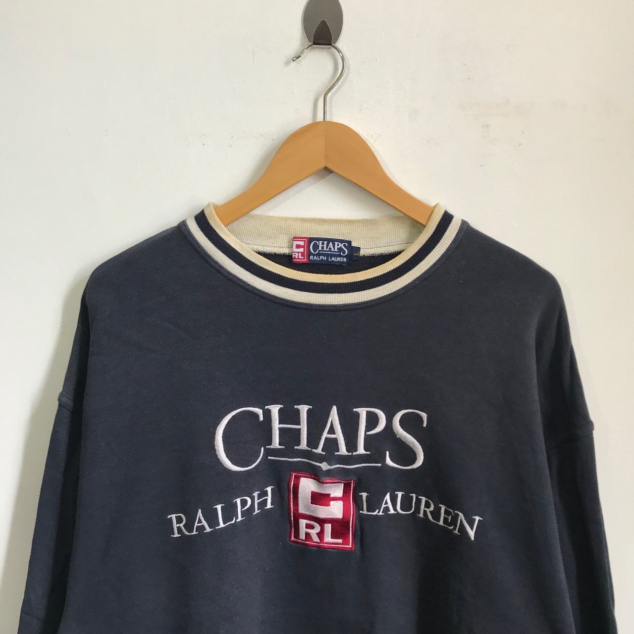 Chaps Ralph Lauren Streetwear Vintage Vintage chaps ralph lauren sweatshirt big logo embroidered Grailed