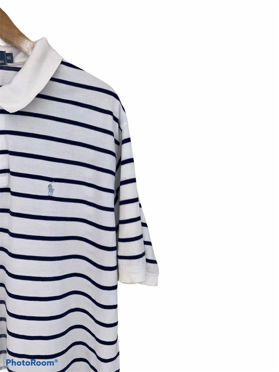 Vintage Vintage Polo Ralph Lauren Stripe Polo Shirt Size US XL / EU 56 / 4 - 6 Thumbnail