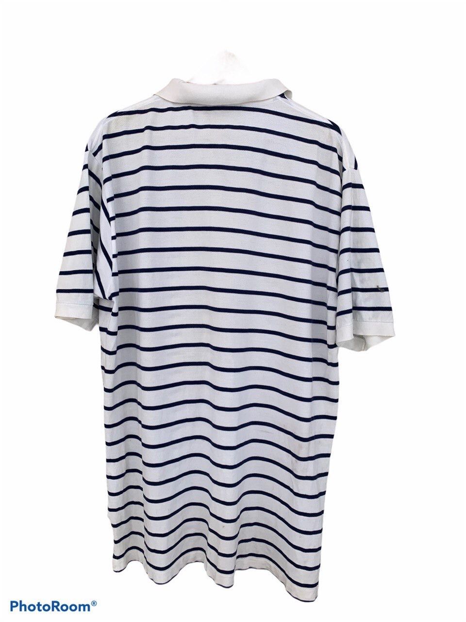 Vintage Vintage Polo Ralph Lauren Stripe Polo Shirt Size US XL / EU 56 / 4 - 2 Thumbnail