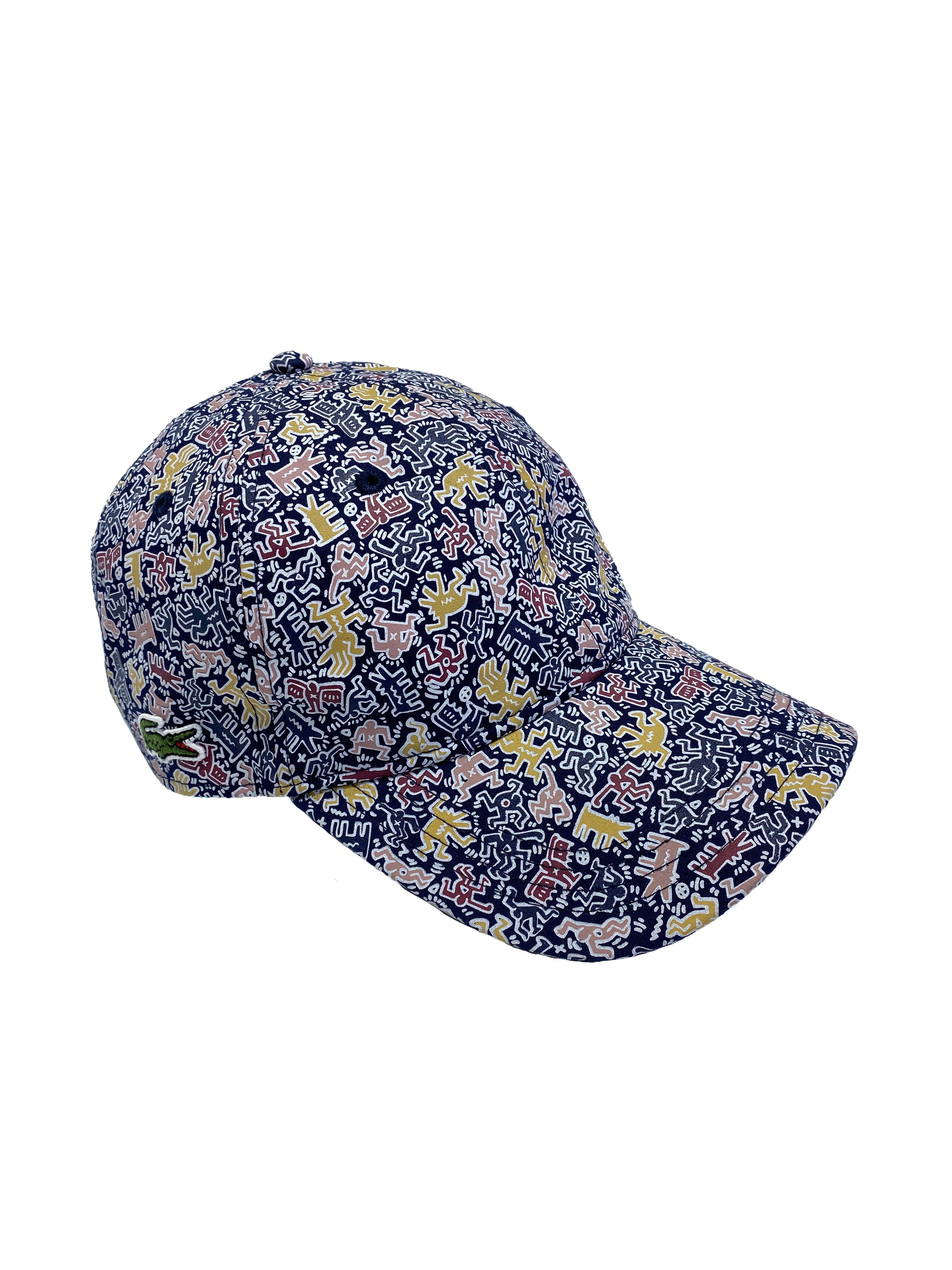 Lacoste Lacoste x Keith Haring All Over Printed Baseball Cap Hat Grailed