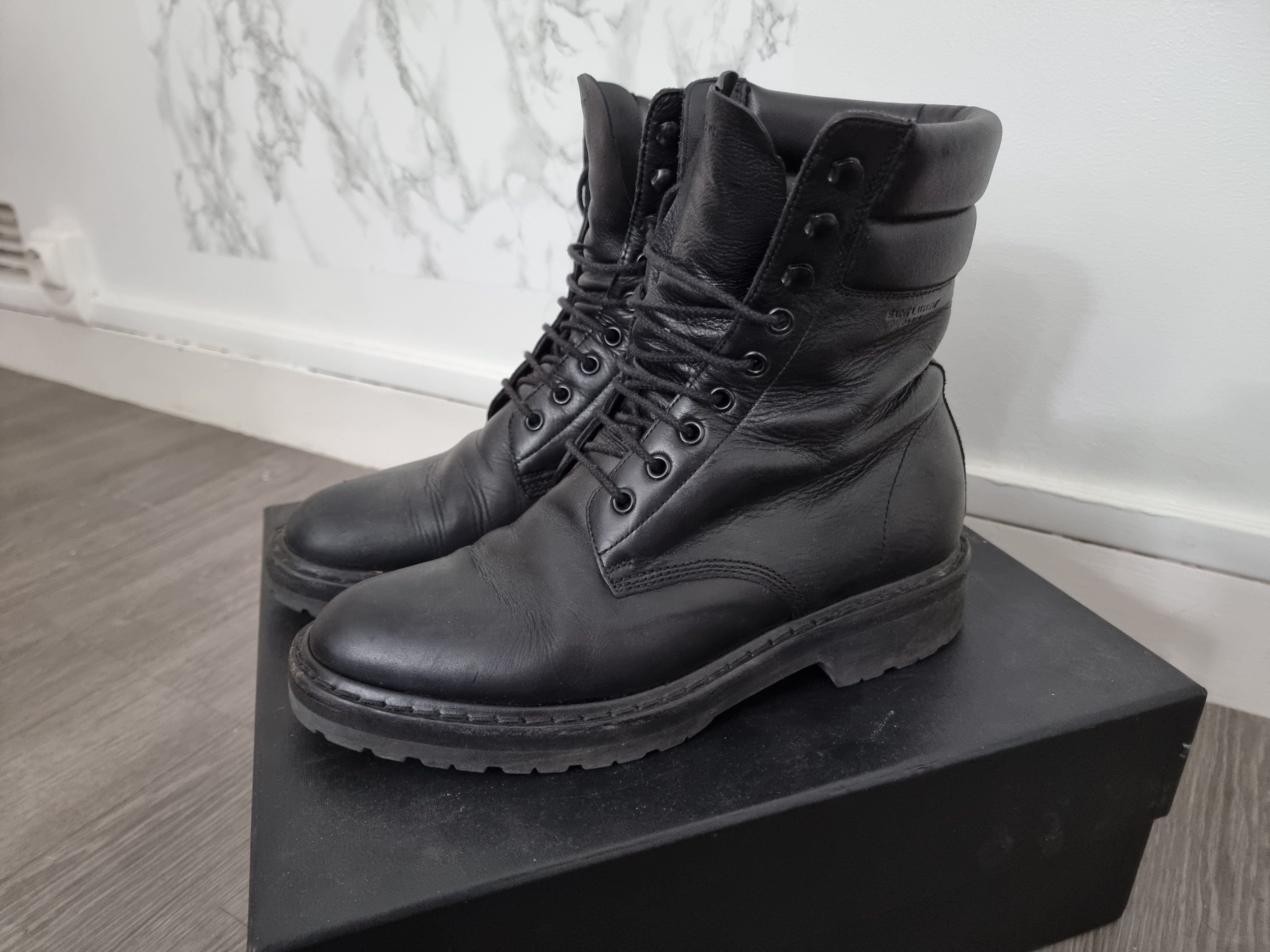 Saint laurent cheap paris combat boot