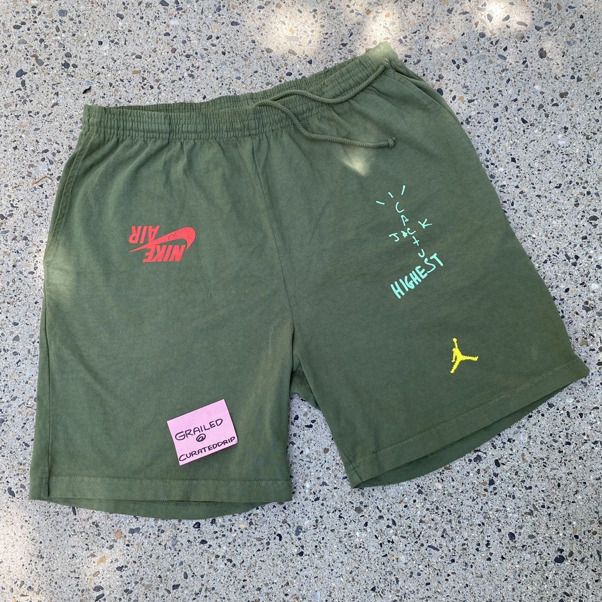 Nike Travis Scott x Jordan Cactus Jack Highest Sweat short Olive