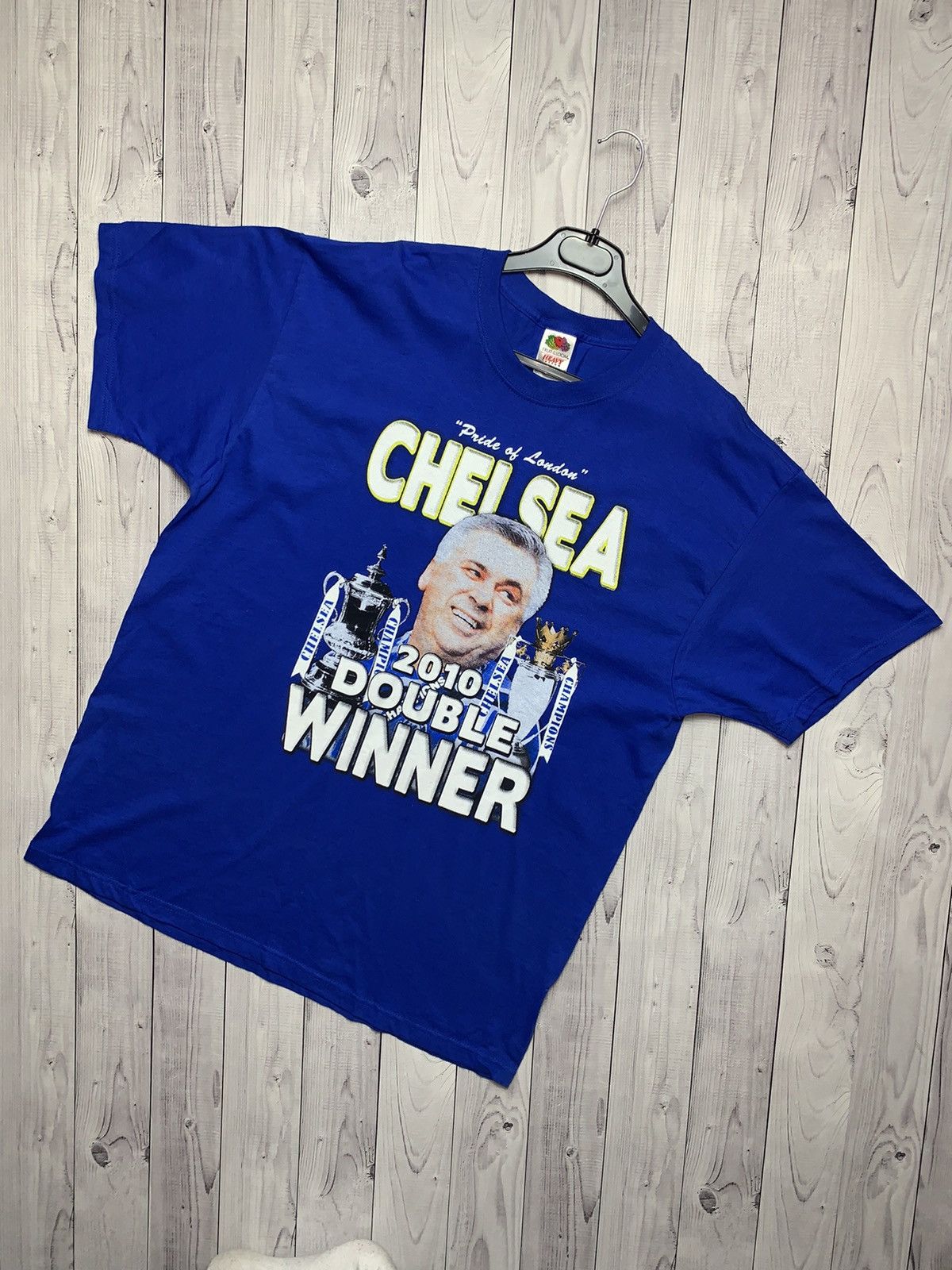 Chelsea Soccer × Vintage Vintage tee Chelsea champion Double Winner 2010 Cup Size US XL / EU 56 / 4 - 1 Thumbnail