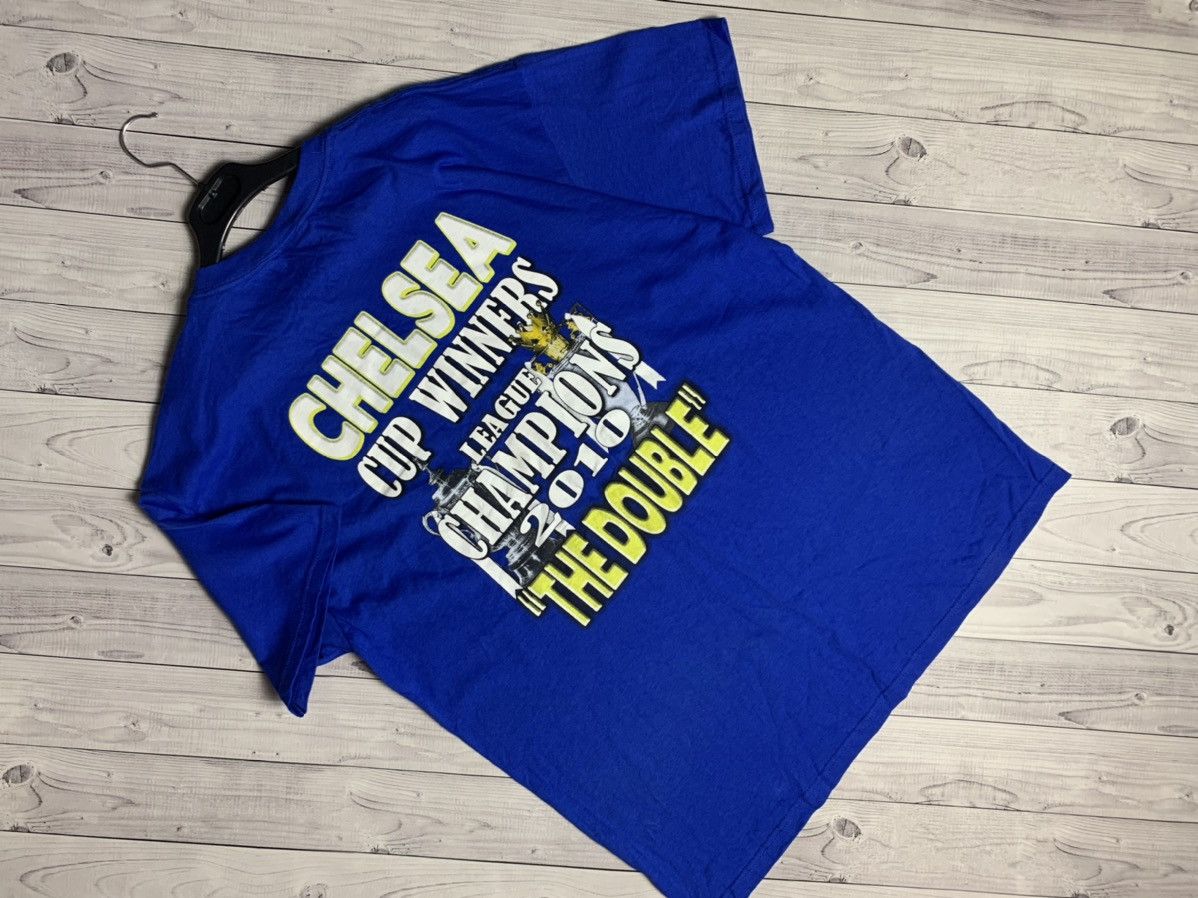 Chelsea Soccer × Vintage Vintage tee Chelsea champion Double Winner 2010 Cup Size US XL / EU 56 / 4 - 2 Thumbnail