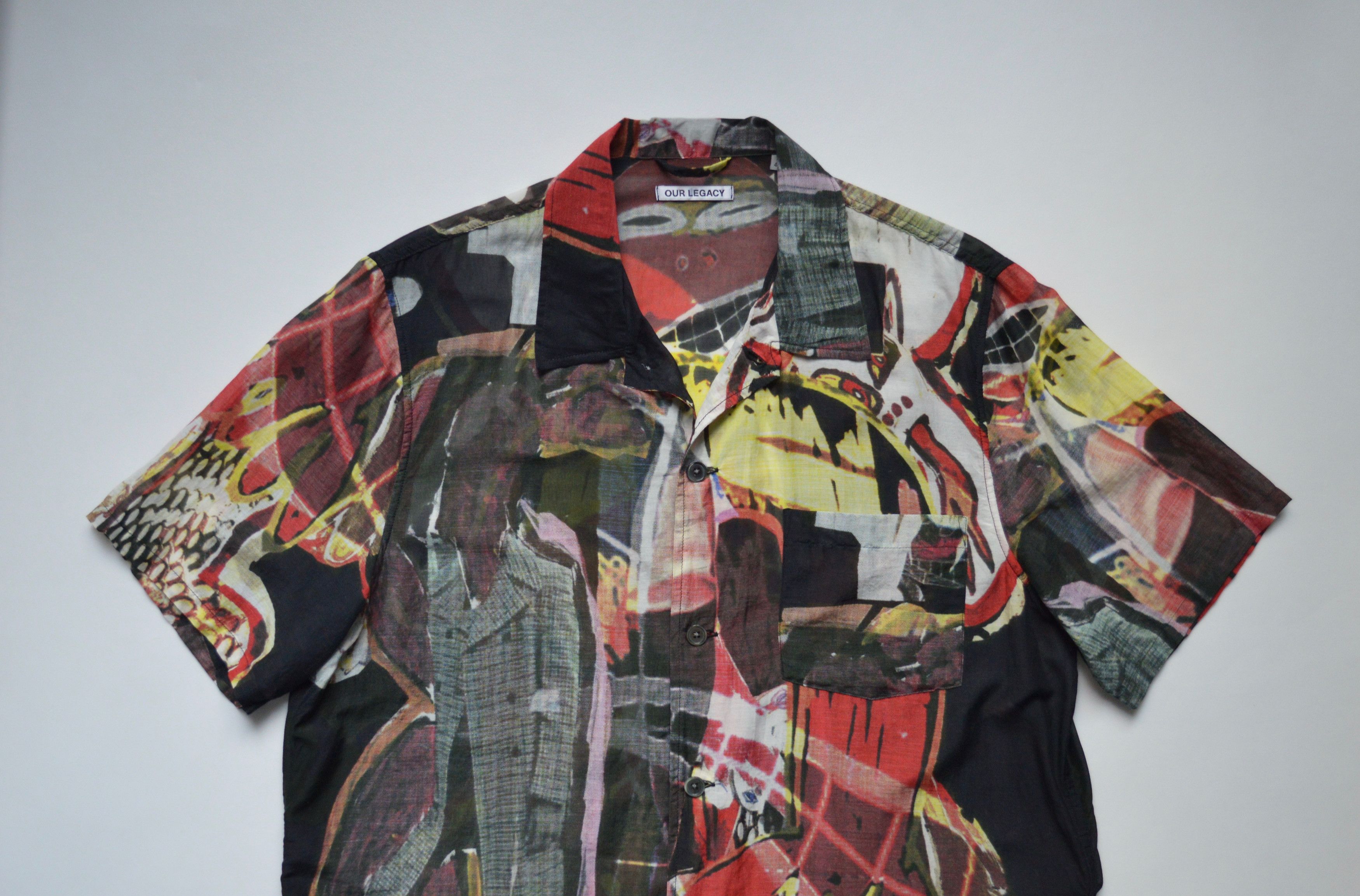 Our Legacy Basquiat Style Print Camp Collar Shirt Size US S / EU 44-46 / 1 - 2 Thumbnail