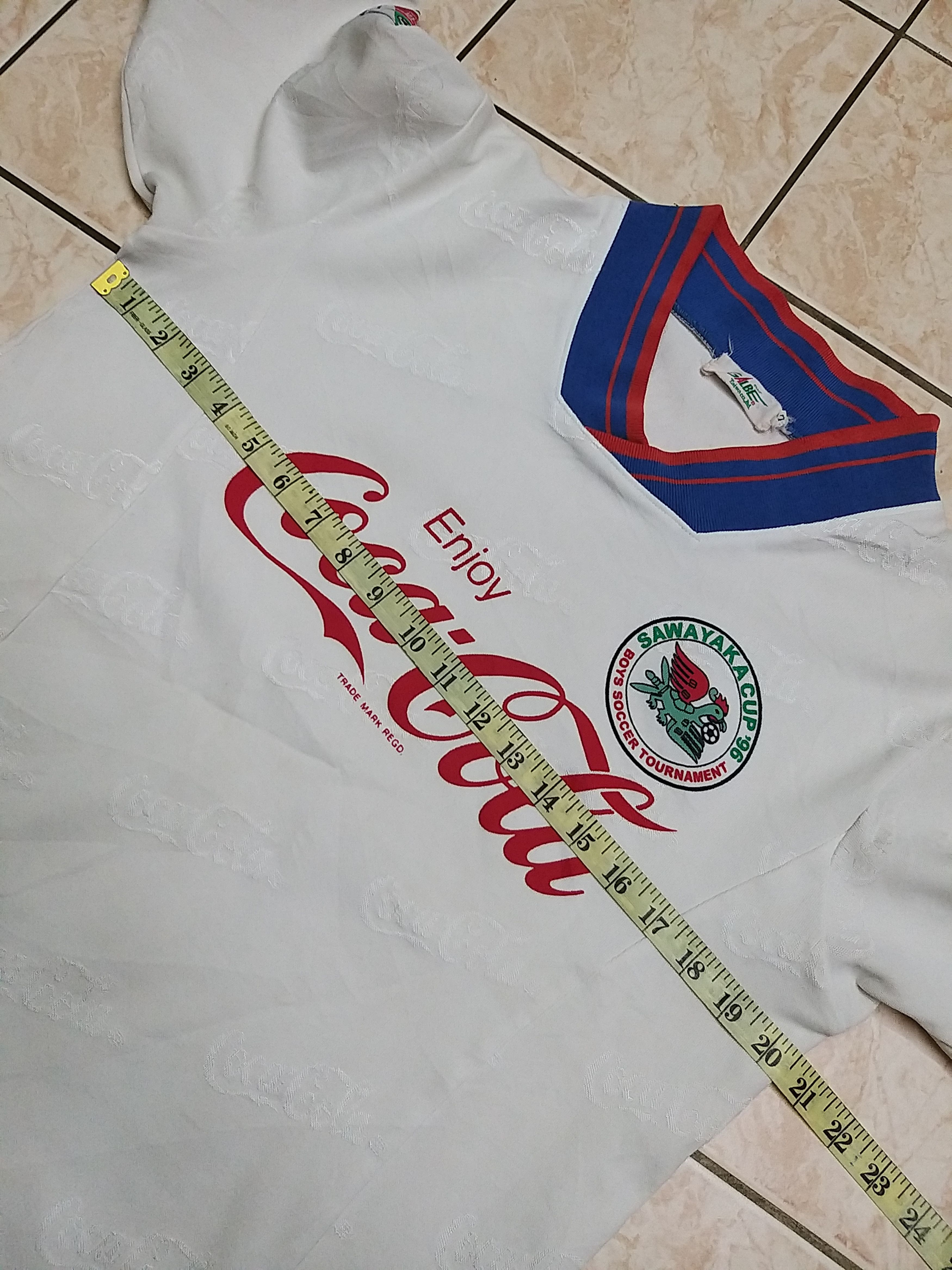 Coca Cola RARE🔥VINTAGE 90'S COCA COLA FIFA SAWAYAKA CUP 1996 JERSEY Size US M / EU 48-50 / 2 - 6 Thumbnail