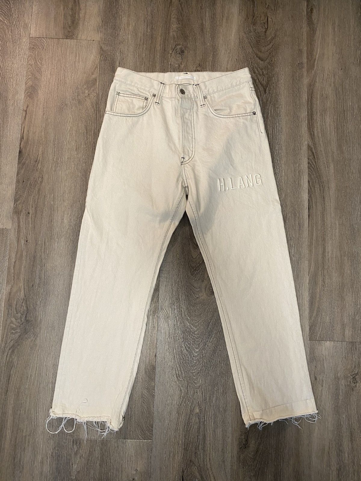 Helmut Lang Helmut Lang Embroidered Masc Hi Straight Jeans | Grailed 