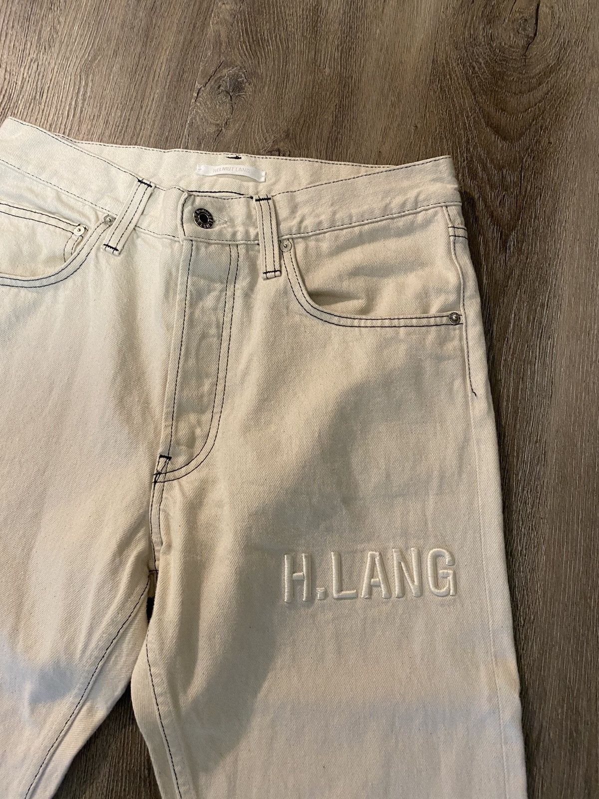Helmut Lang Helmut Lang Embroidered Masc Hi Straight Jeans | Grailed 