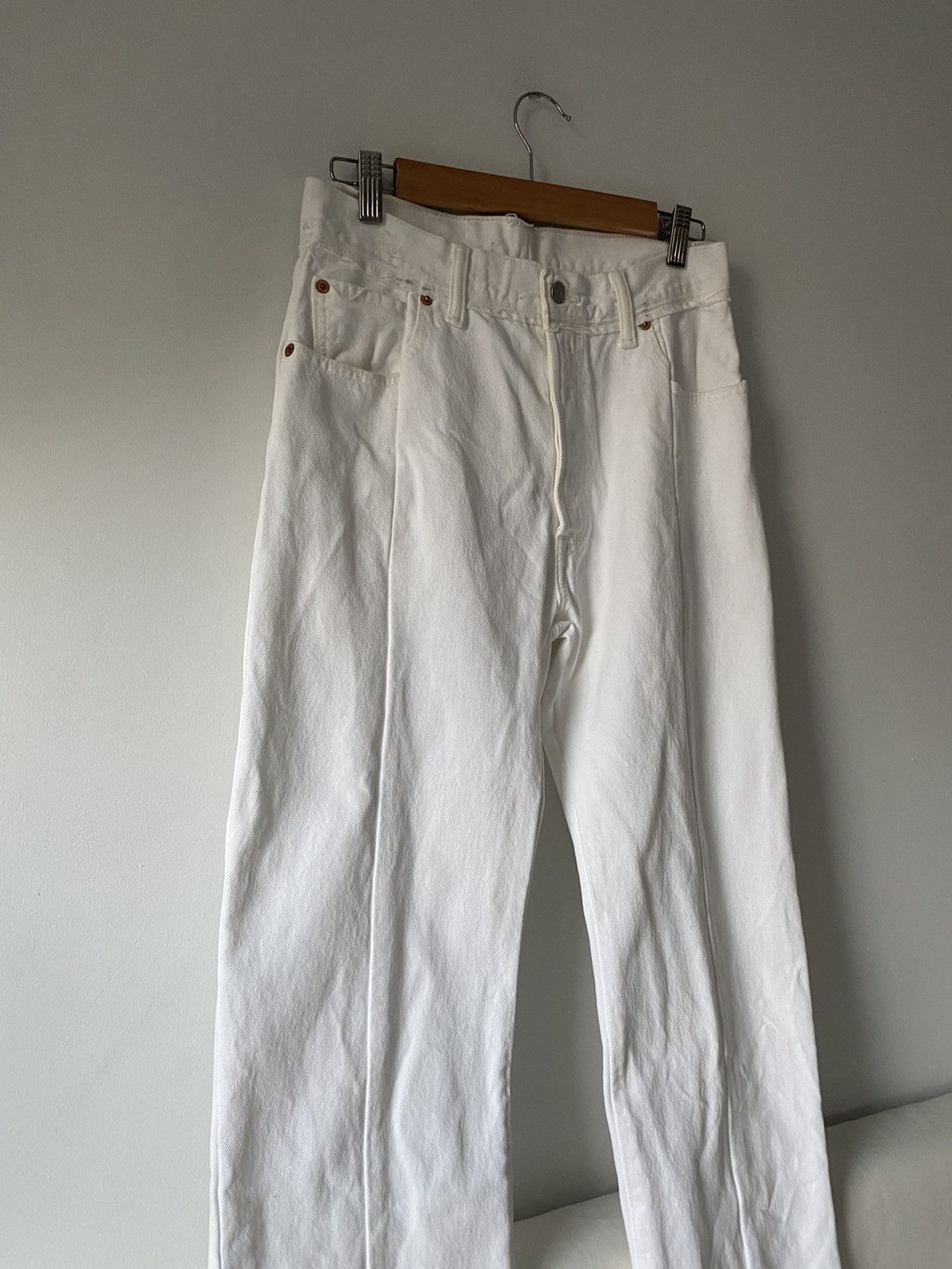 Vetements VETEMENTS White Reconstructed Jeans S Size US 28 / EU 44 - 2 Thumbnail
