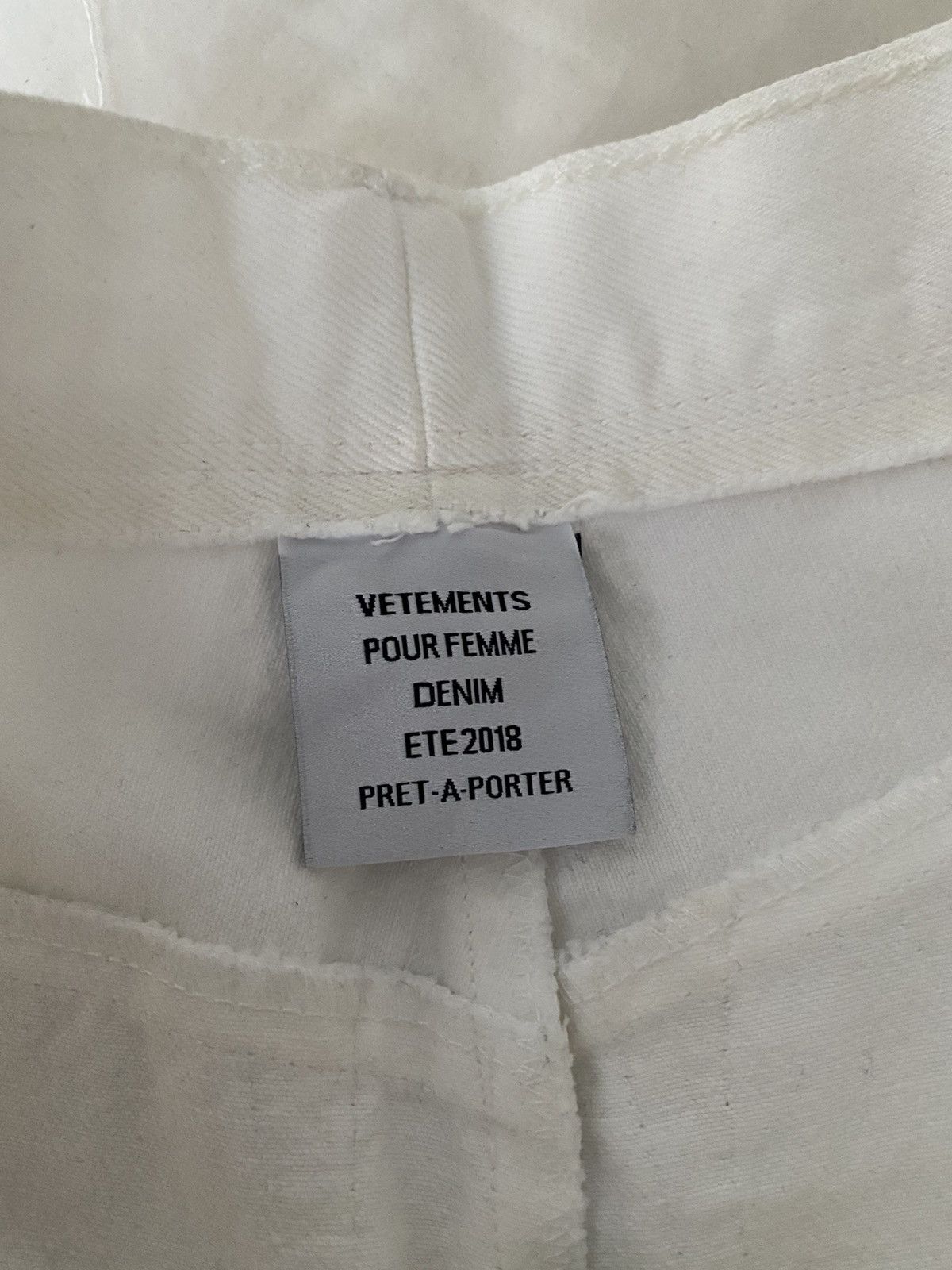 Vetements VETEMENTS White Reconstructed Jeans S Size US 28 / EU 44 - 8 Thumbnail