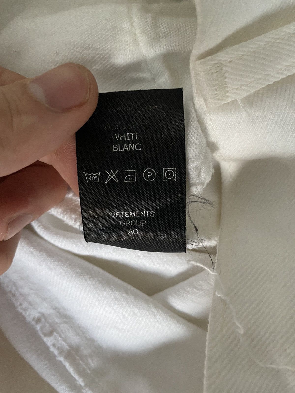 Vetements VETEMENTS White Reconstructed Jeans S Size US 28 / EU 44 - 12 Thumbnail
